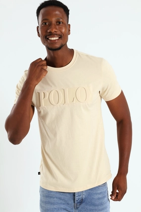 UltraLightweight David Embossed Tee - Stone