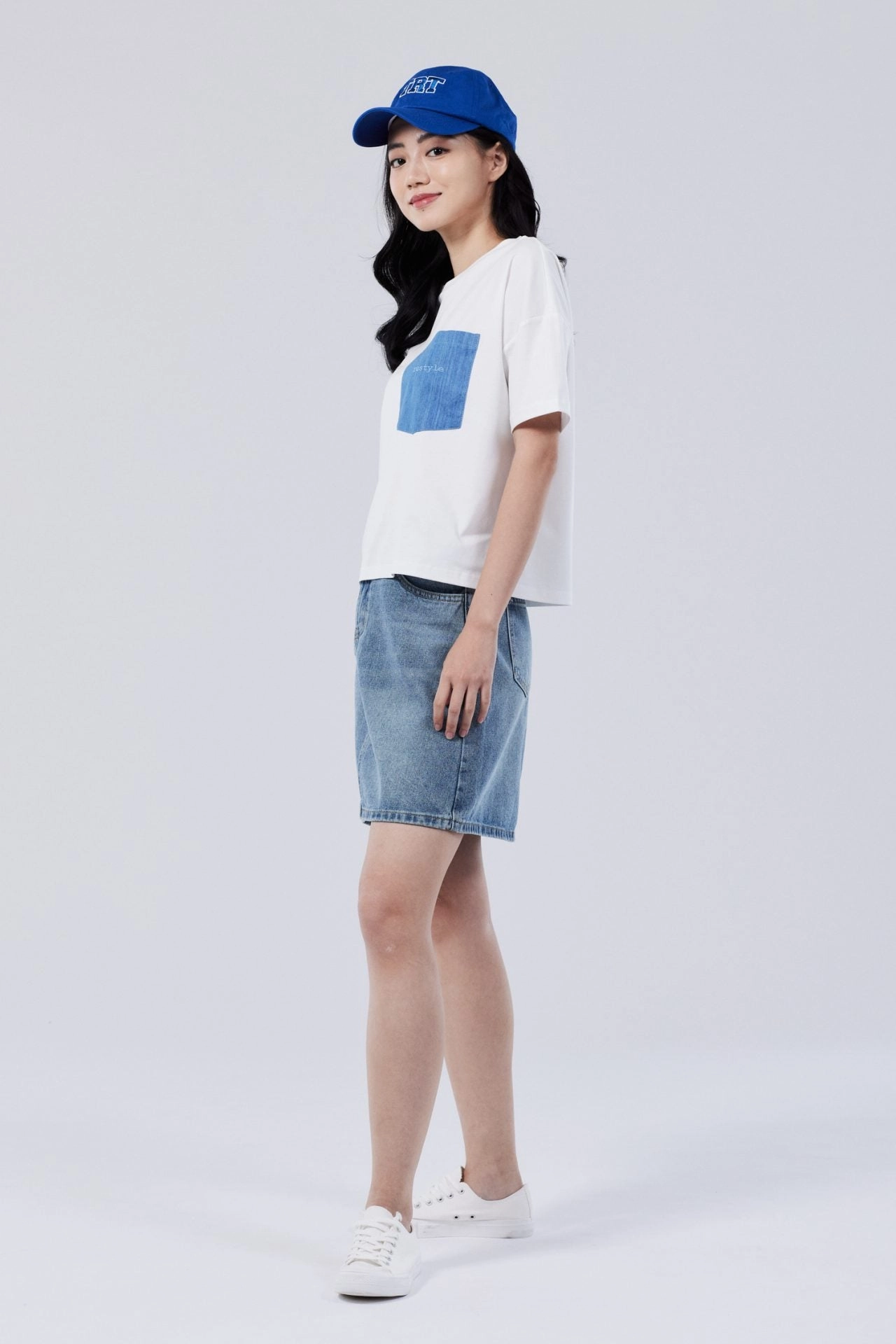 Cotton Patch Pocket Embroidery Tee Popular