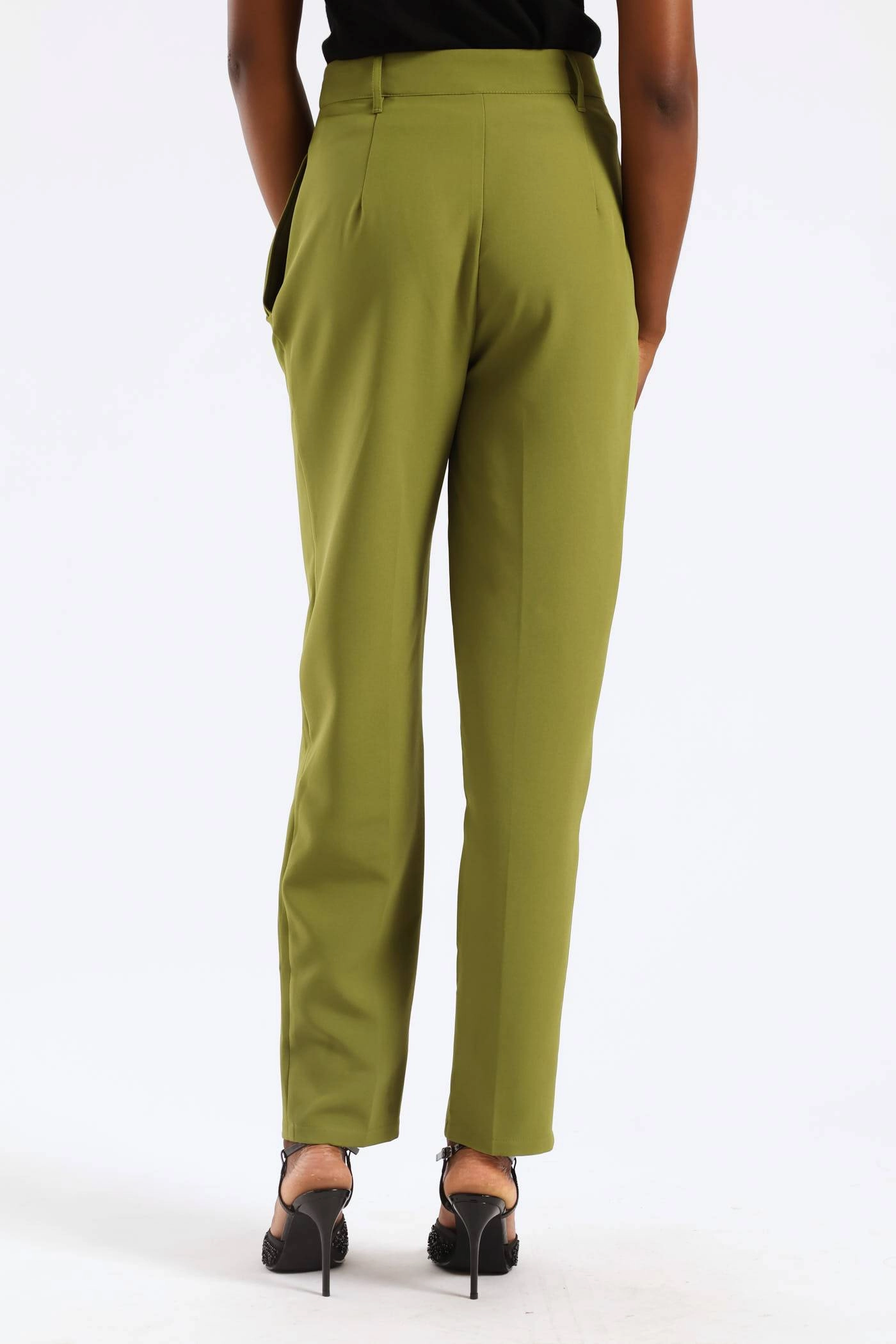 Welt Pocket Slim Leg Pant - Matcha Chilly Layering