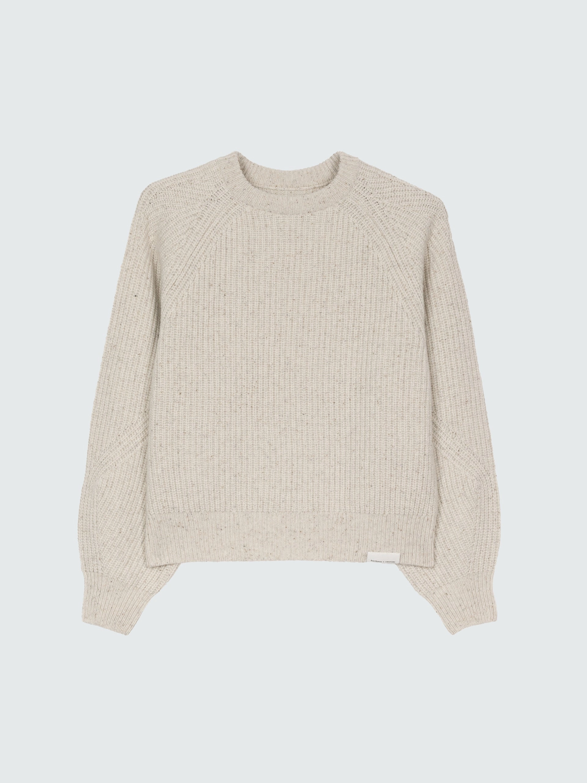 Amy Powney   Finisterre Women's Fisherman Rib Crew Neck Jumper Water Repellent Treatment