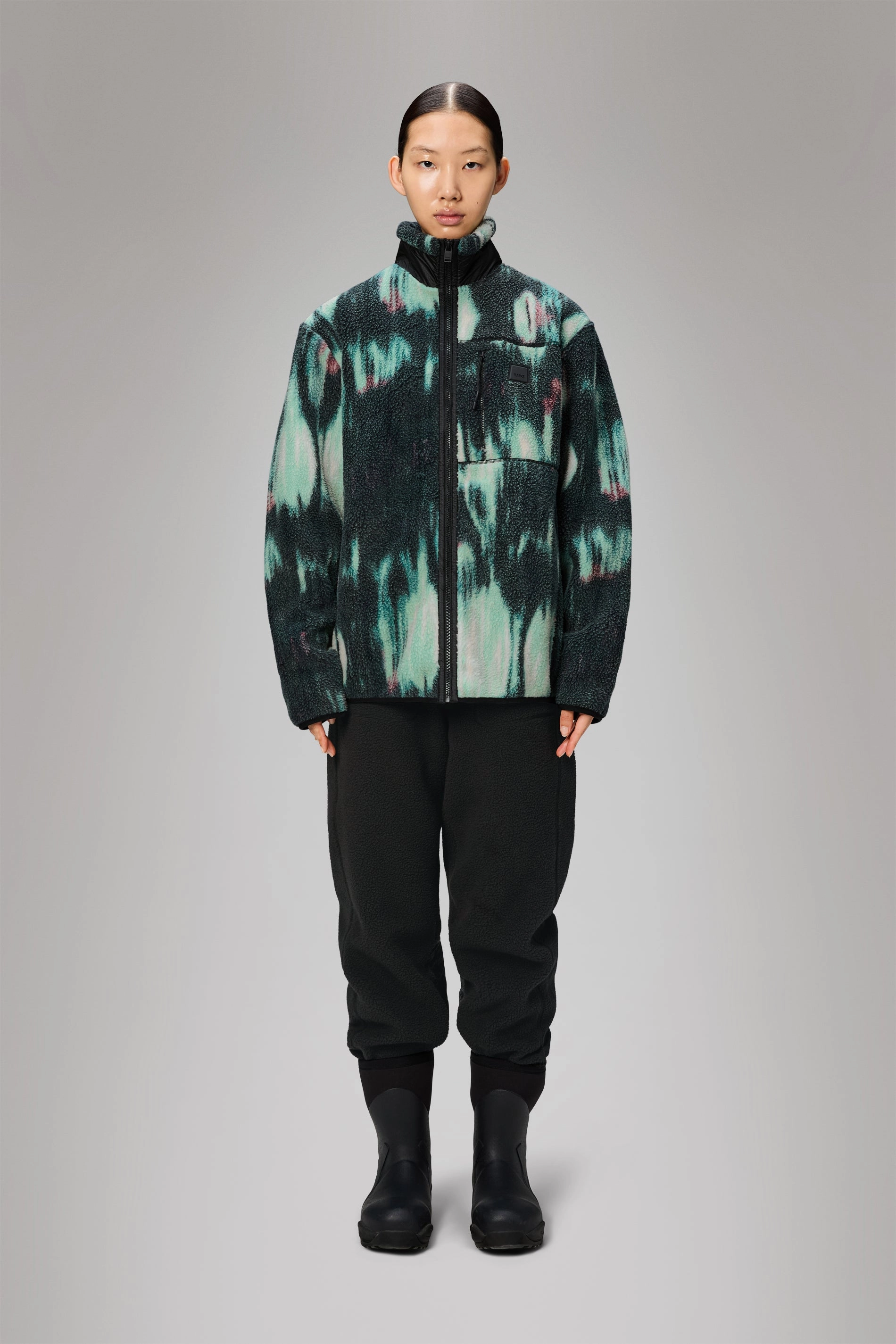 Belted Style Odor Control Fibers Yermo Fleece Jacket