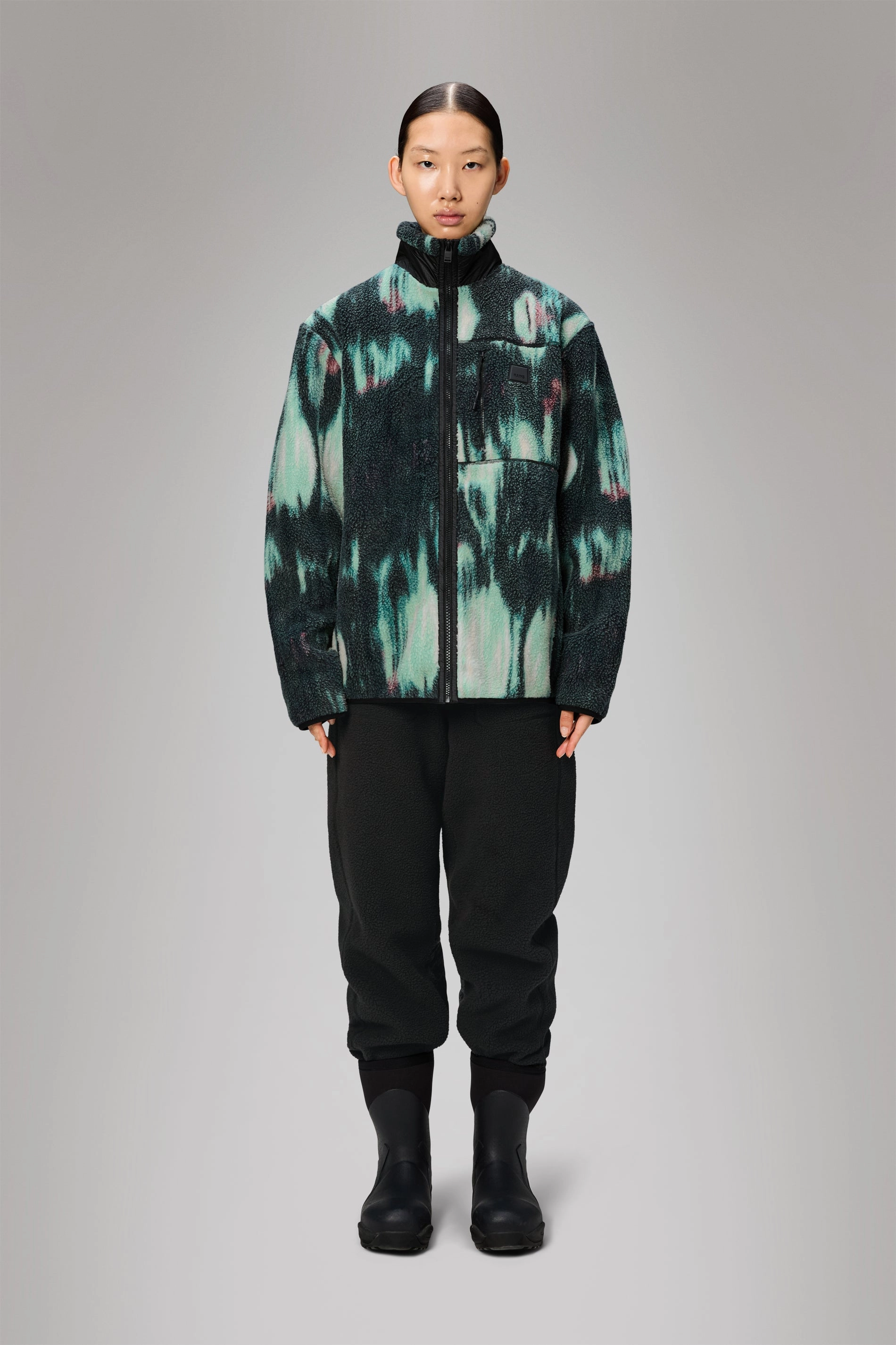 Classic Zip Up Crisp Weather Fit Yermo Fleece Jacket