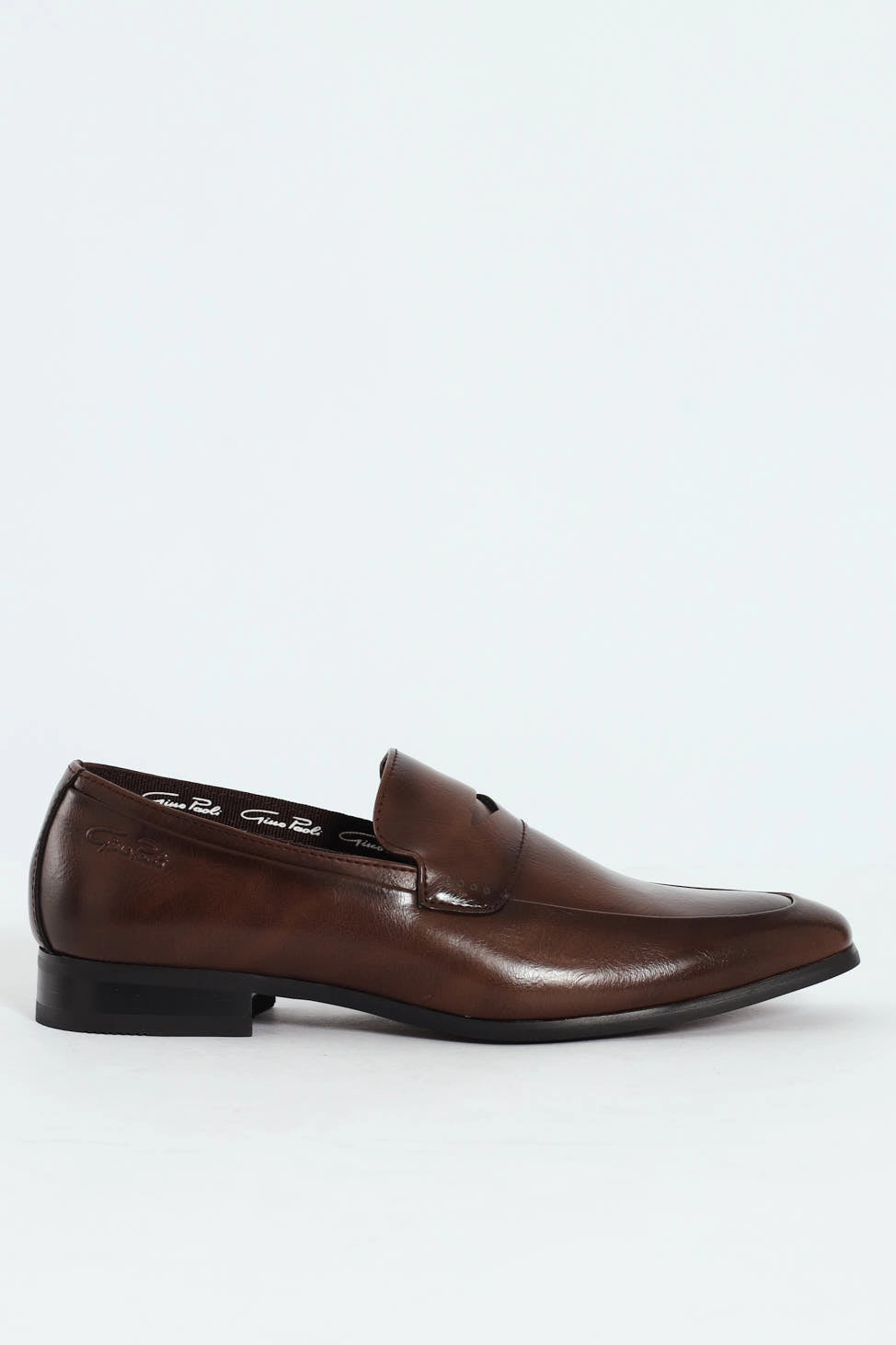 Evening Formal Long Standing Penny Moccasin Slip On - Brown