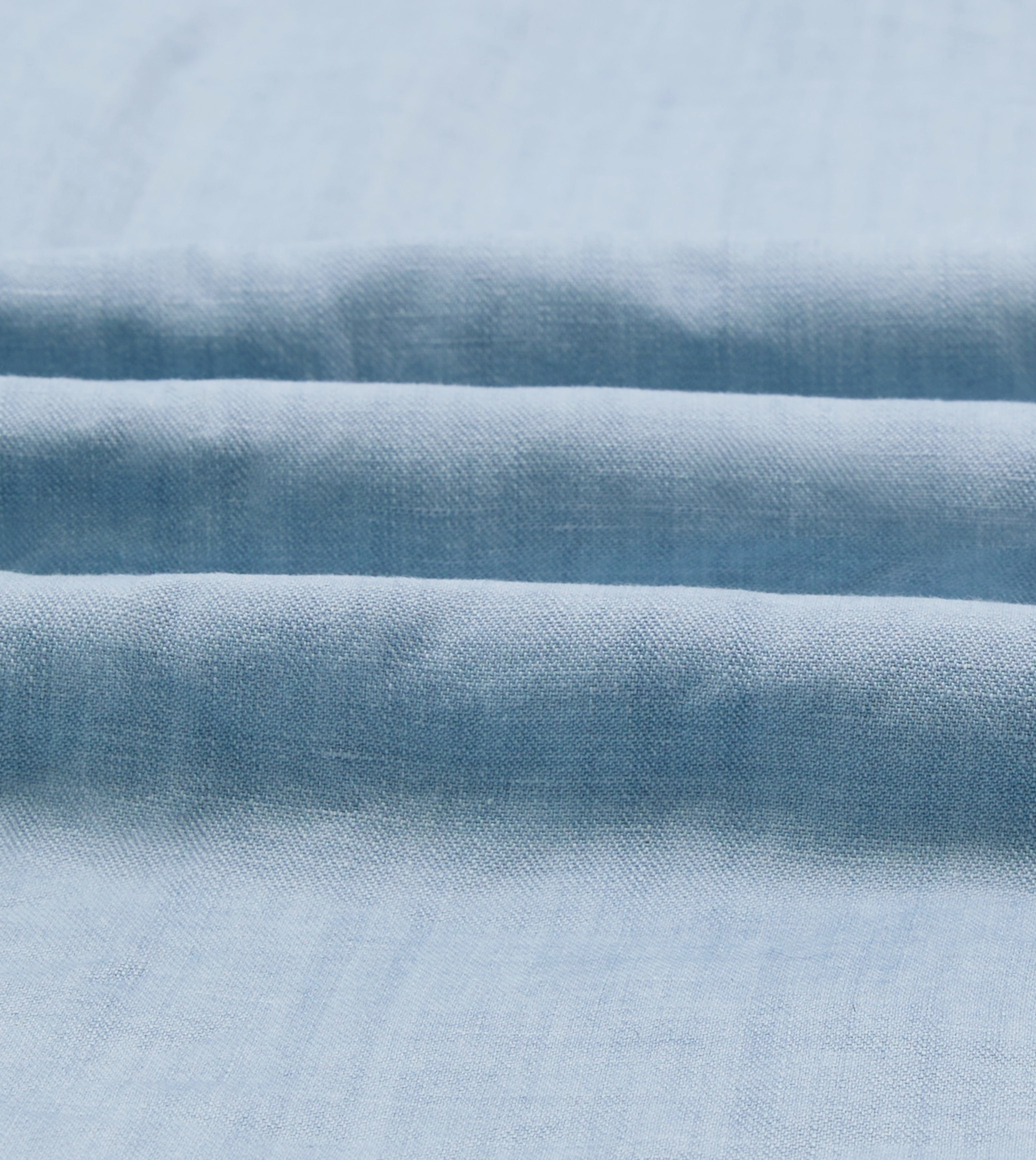 Designer Look Bleach Wash Cotton-Linen Long Point Collar Work Shirt