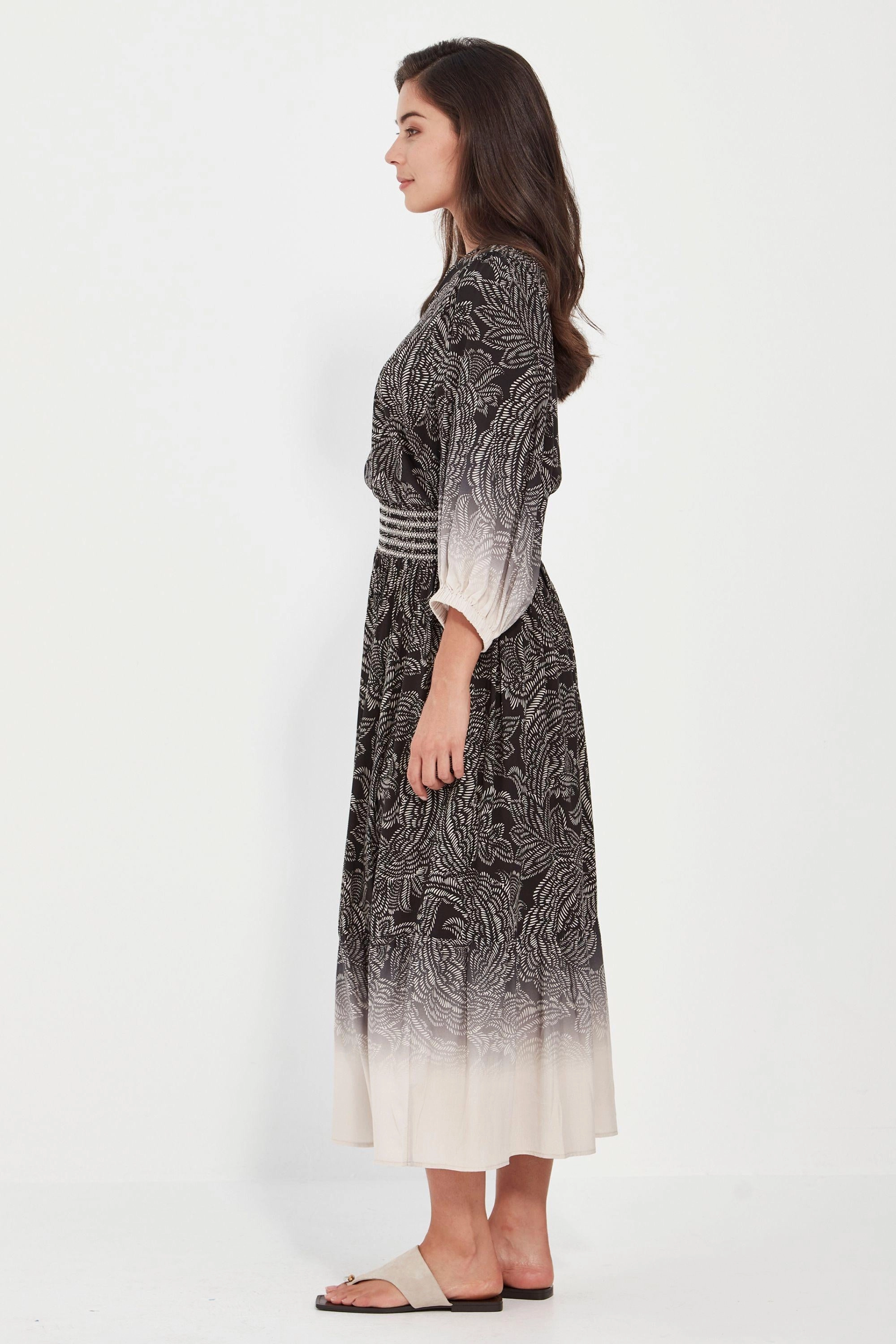 Neutral Look button detail AMARA SKIRT - 9229BR