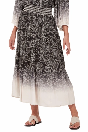 AMARA SKIRT - 9229BR Side Slit Outfit Focus