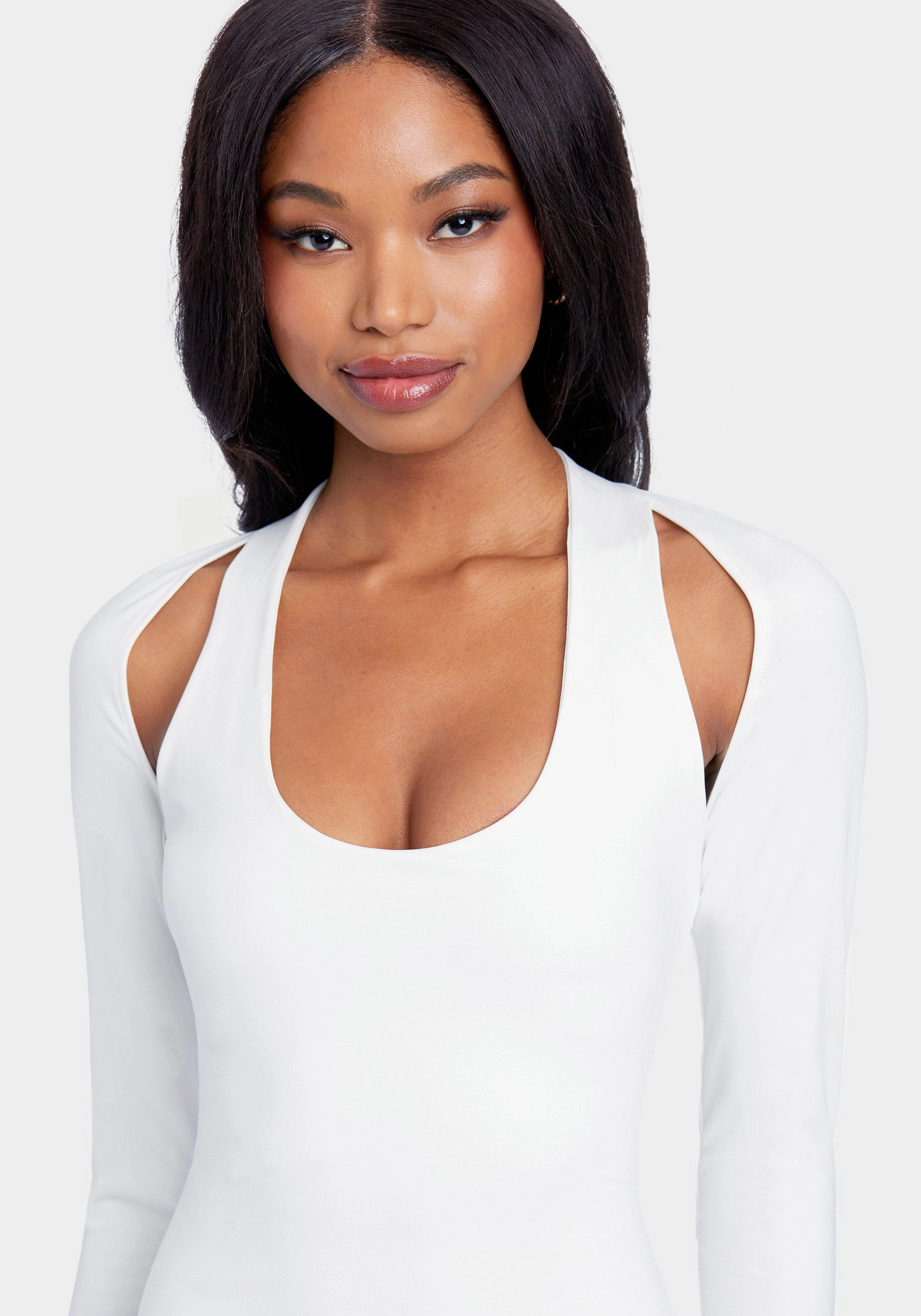 Cutout Knit Bodycon Dress Global Style