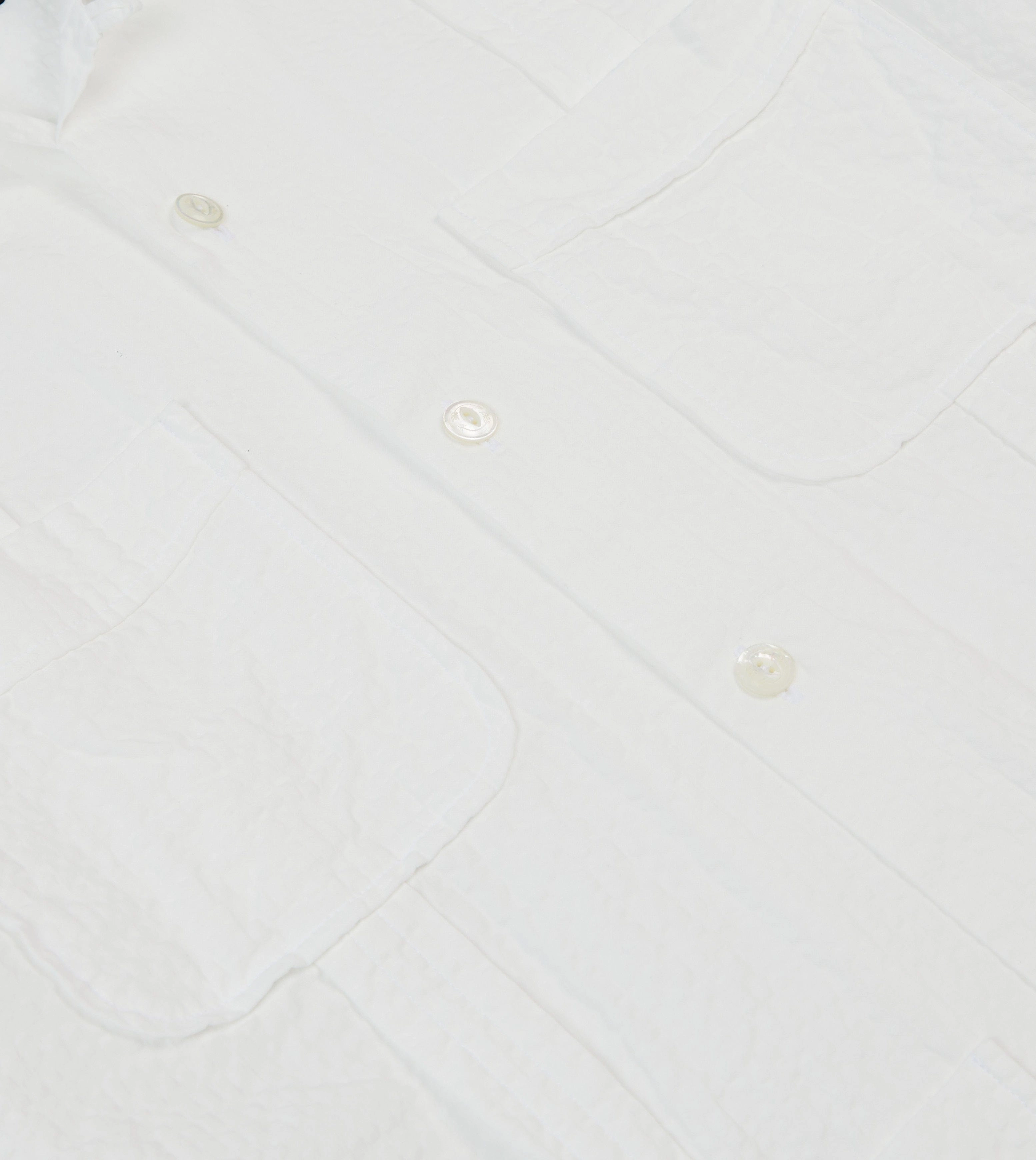 White Cotton-Linen Short Sleeve Cuban Shirt Personalized Touch