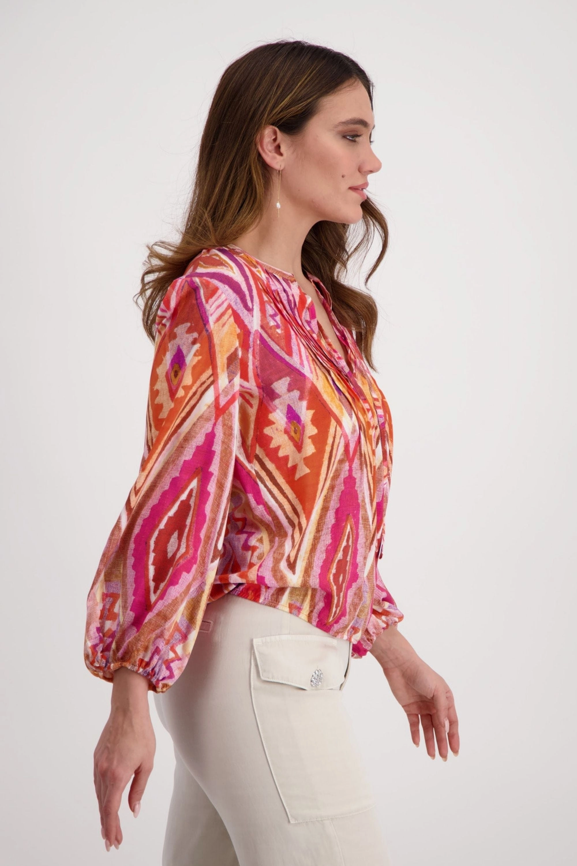3/4 SLV BLOUSE - 408788MNR HeatRetentionTechnology