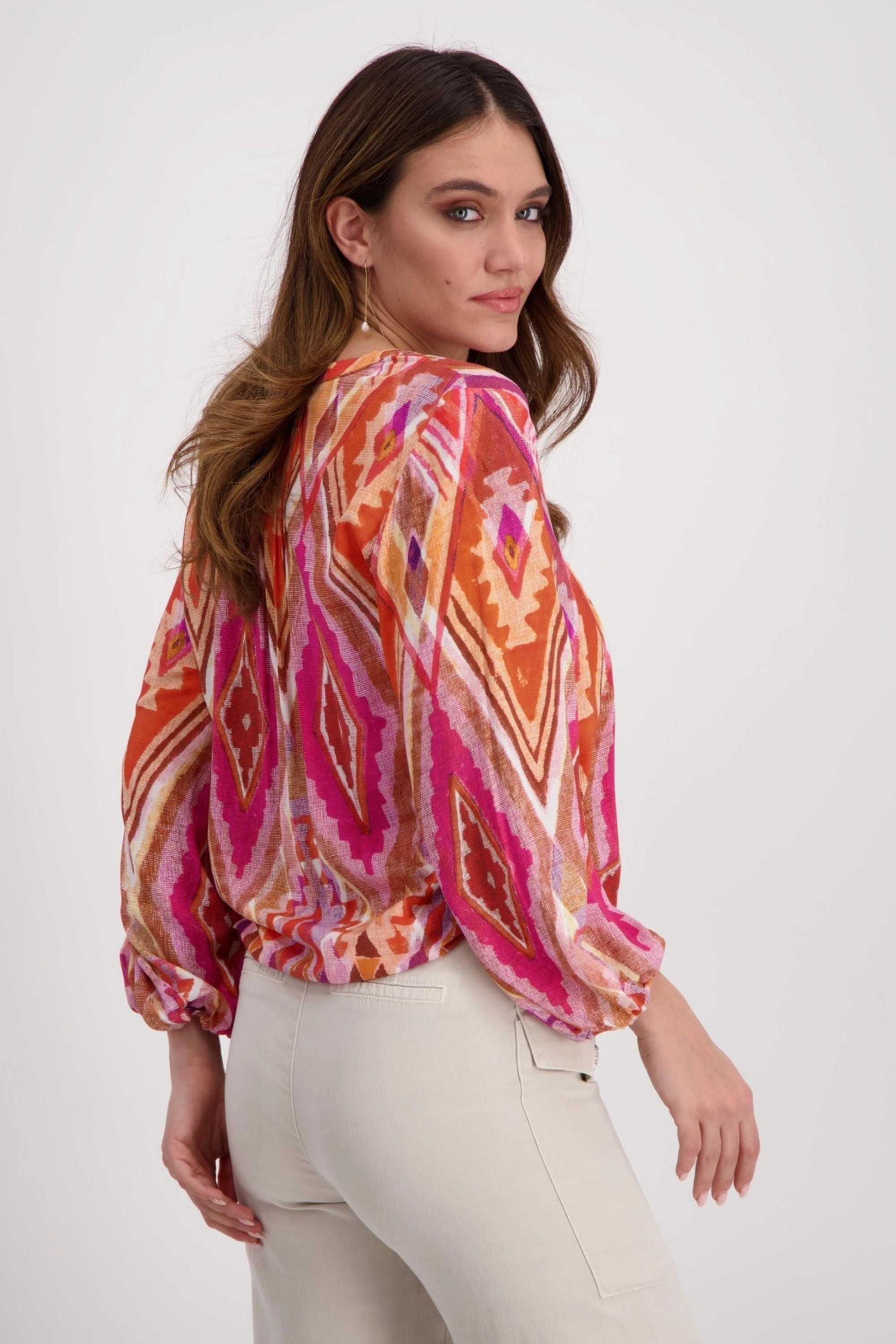 3/4 SLV BLOUSE - 408788MNR Street Ready