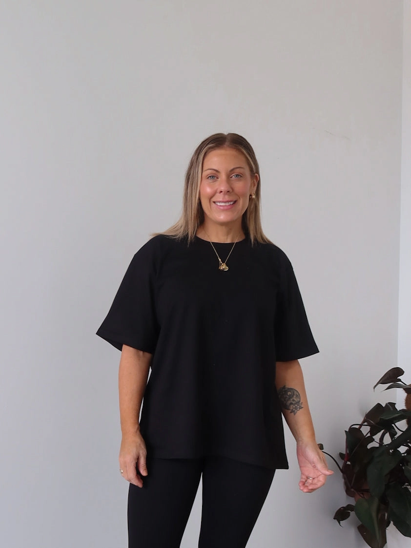 AllClimateAdaptive TemperatureRegulating Material Nellie Tee - Black