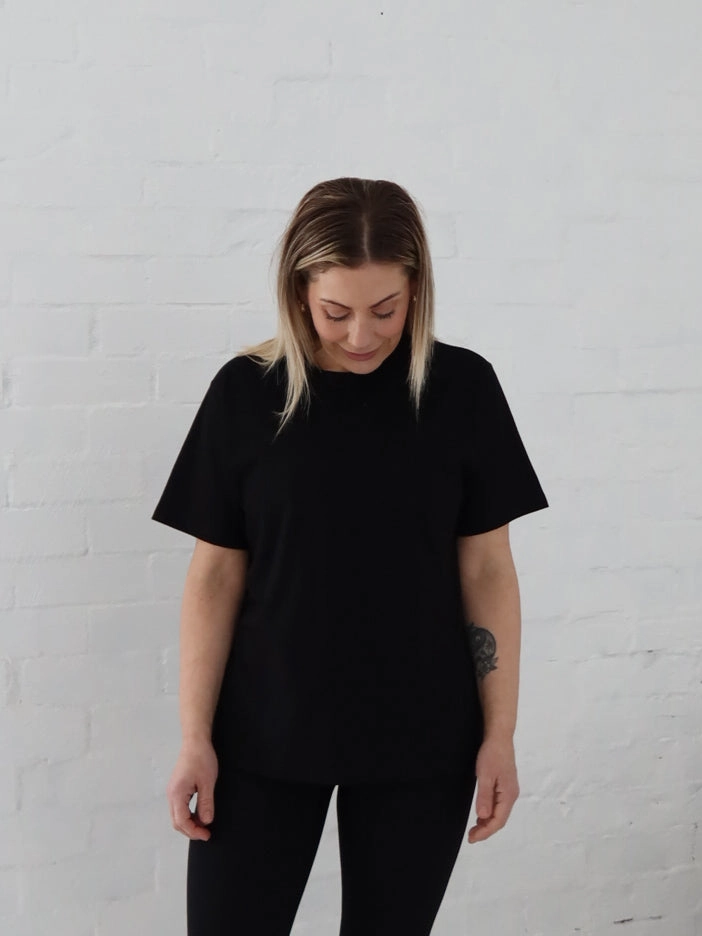 Reversible design Easycare Nellie Tee - Black