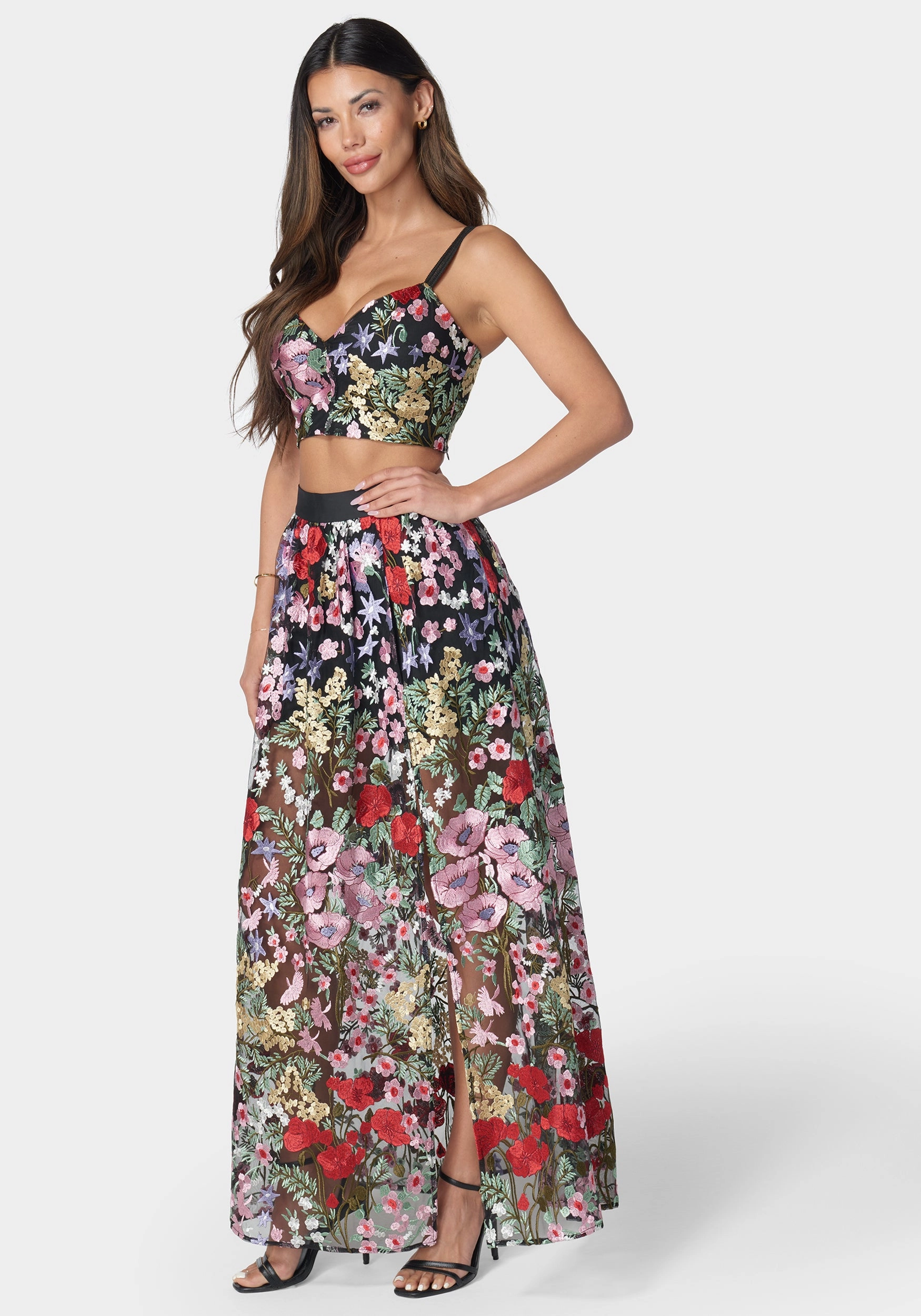 Embroidered Two Piece Set Youthful Style