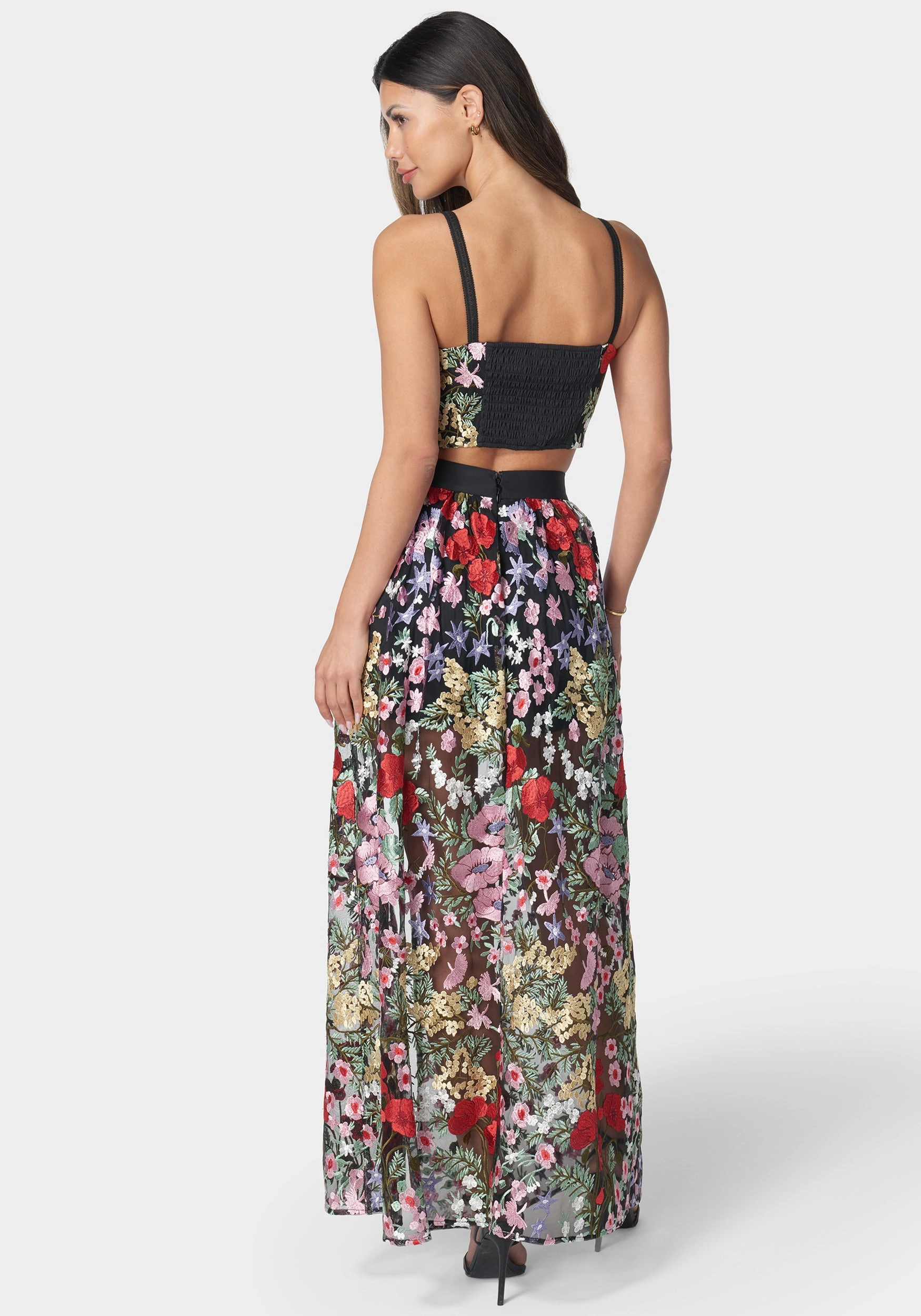 Embroidered Two Piece Set Subtle Drape