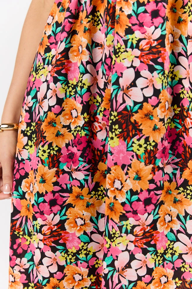 Waterside Elegance Multi Floral Halter Neck Maxi Dress FINAL SALE Summer Fashion Perfectly Styled