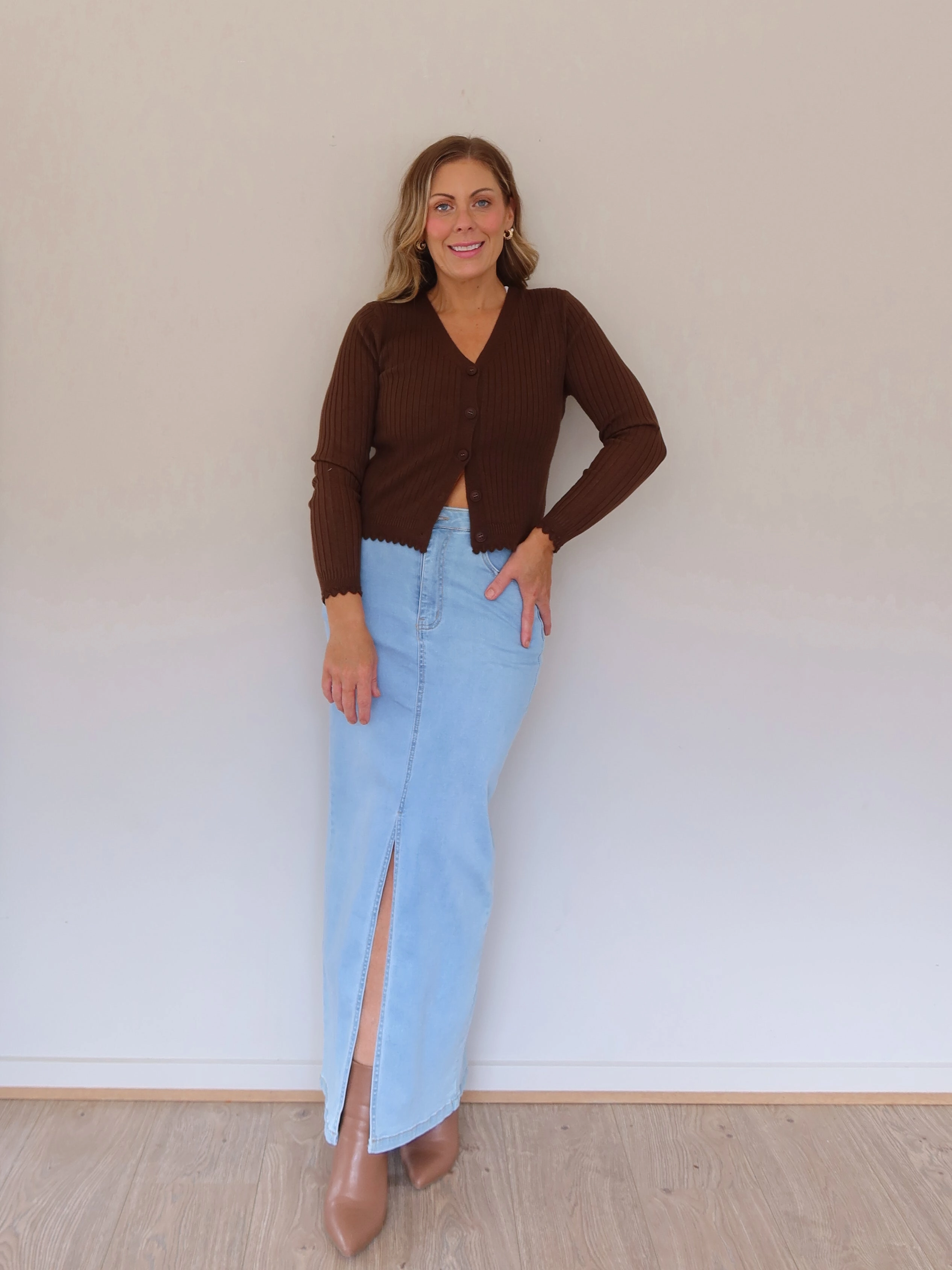 Classic Comfort Ramsay Skirt - Light Blue