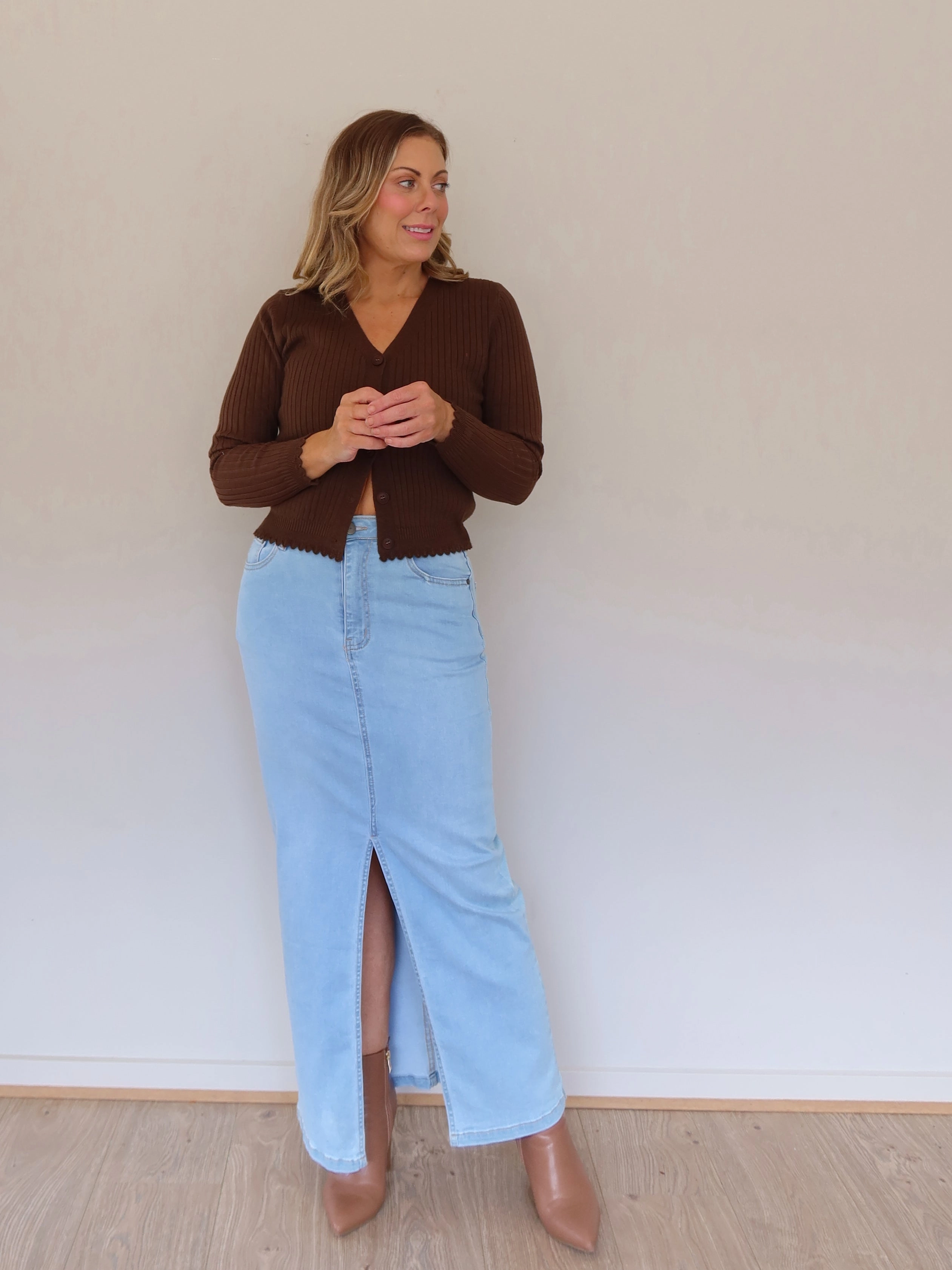 Natural Look Ramsay Skirt - Light Blue