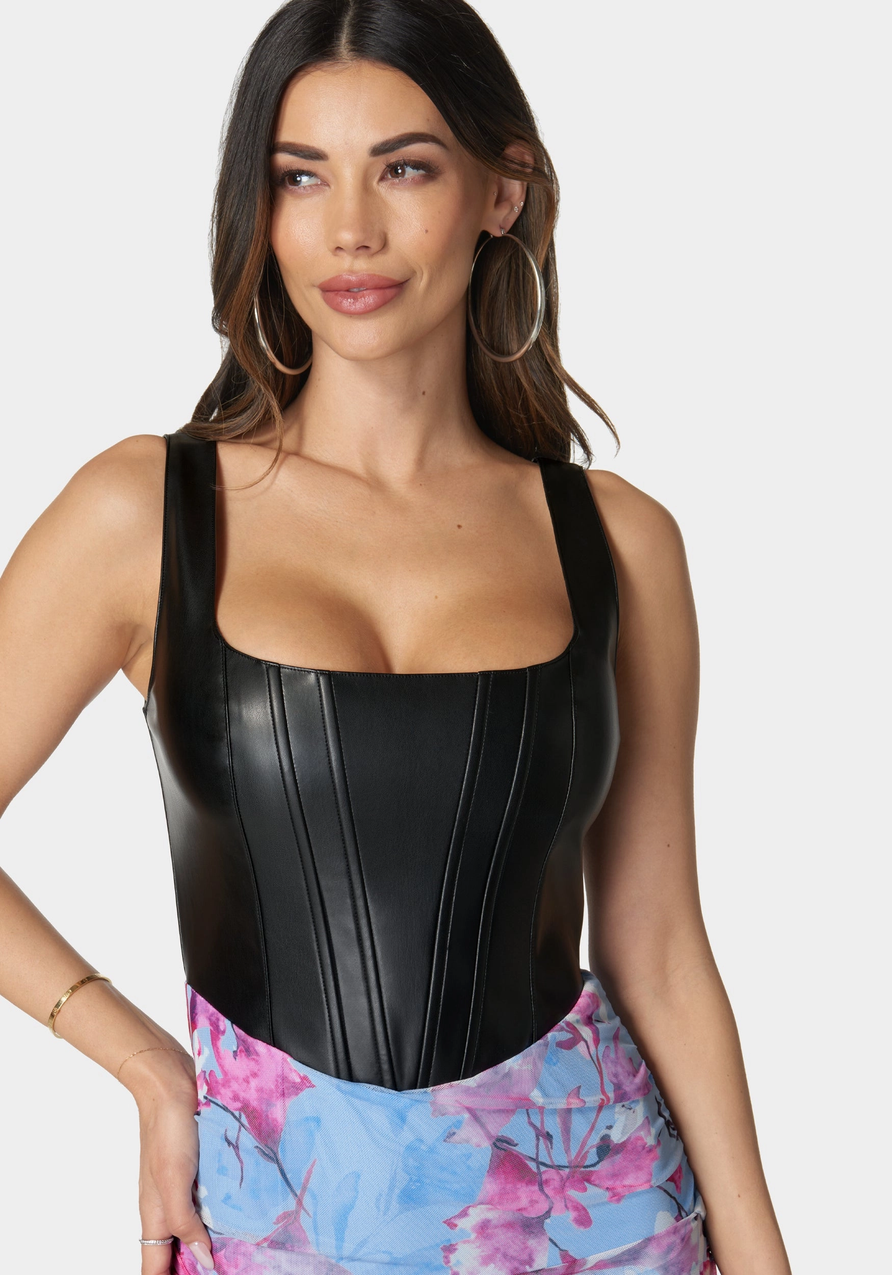 Square Neck Corset Dress Layerable Piece