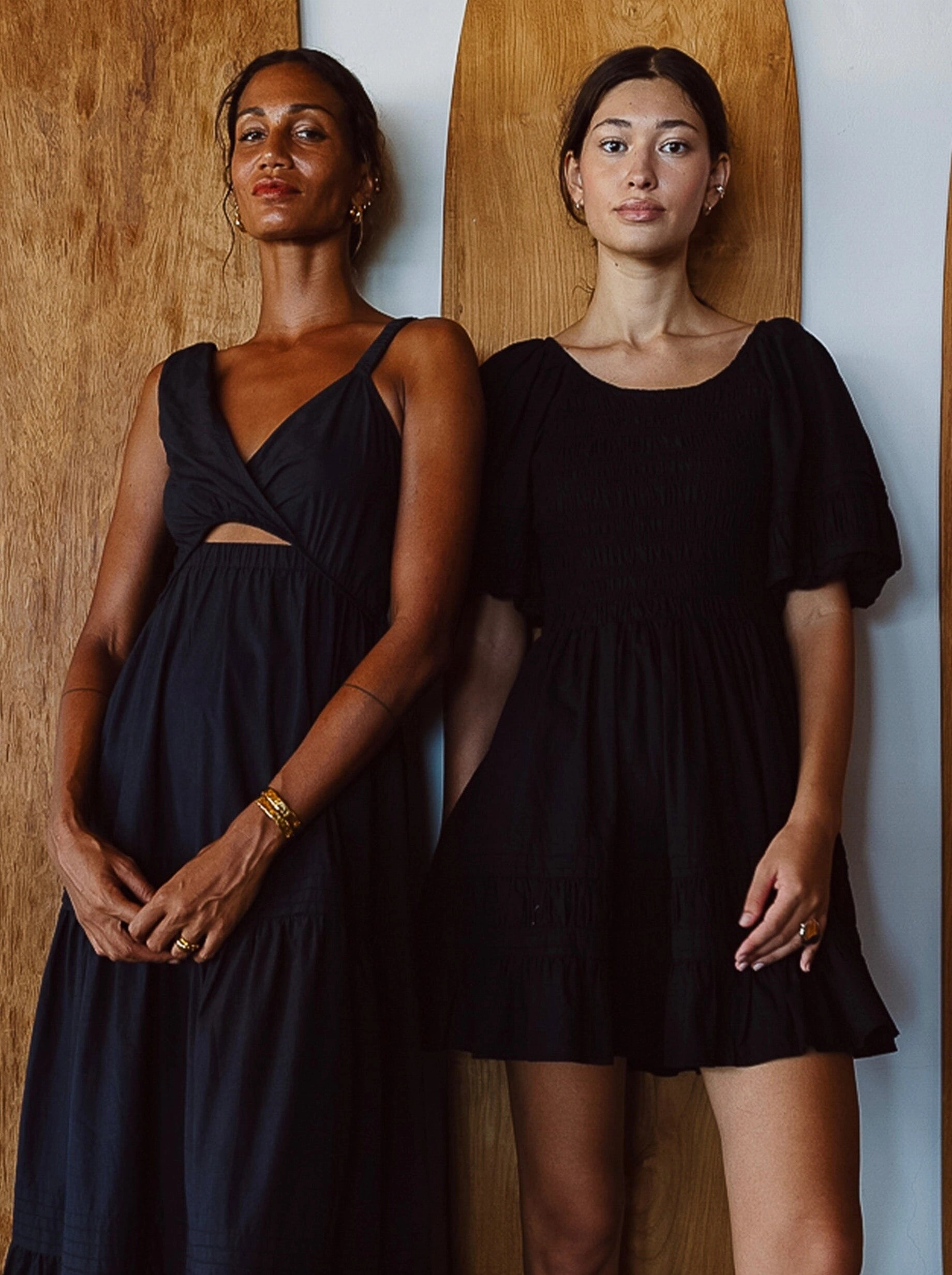 Stasia Mini Dress - Black Fall Piece