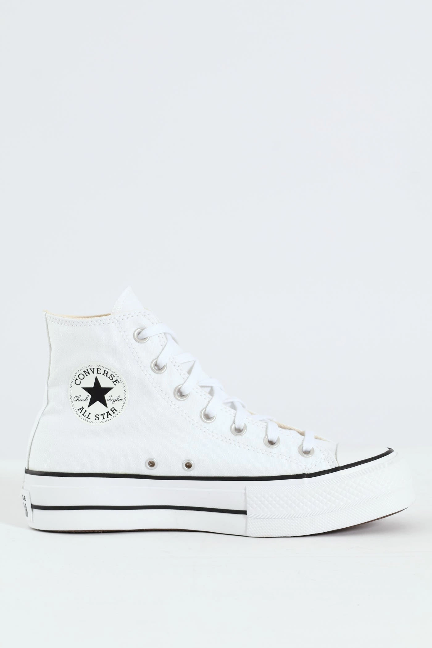 Chuck Taylor All Star Platform Canvas Sneaker - White Casual Edge