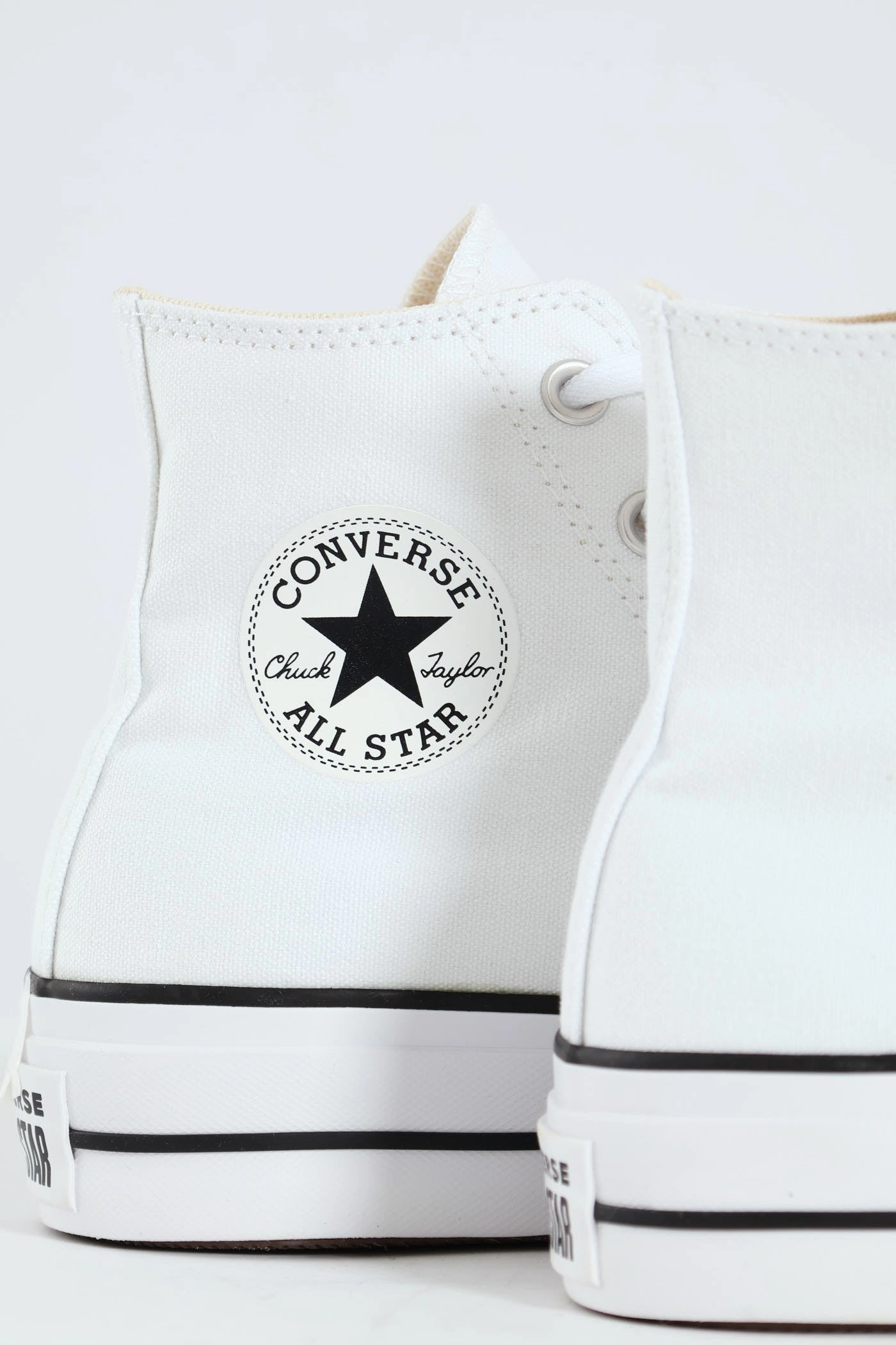 Chuck Taylor All Star Platform Canvas Sneaker - White Dynamic piece
