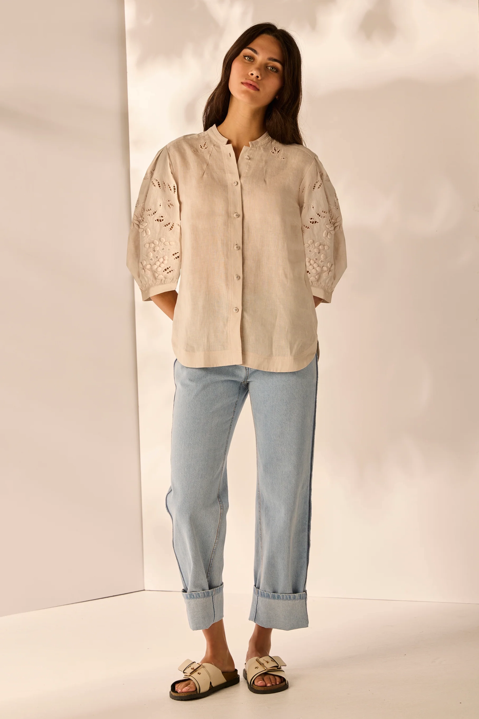 STEFFI SHIRT - LA3851 Layered Hemline
