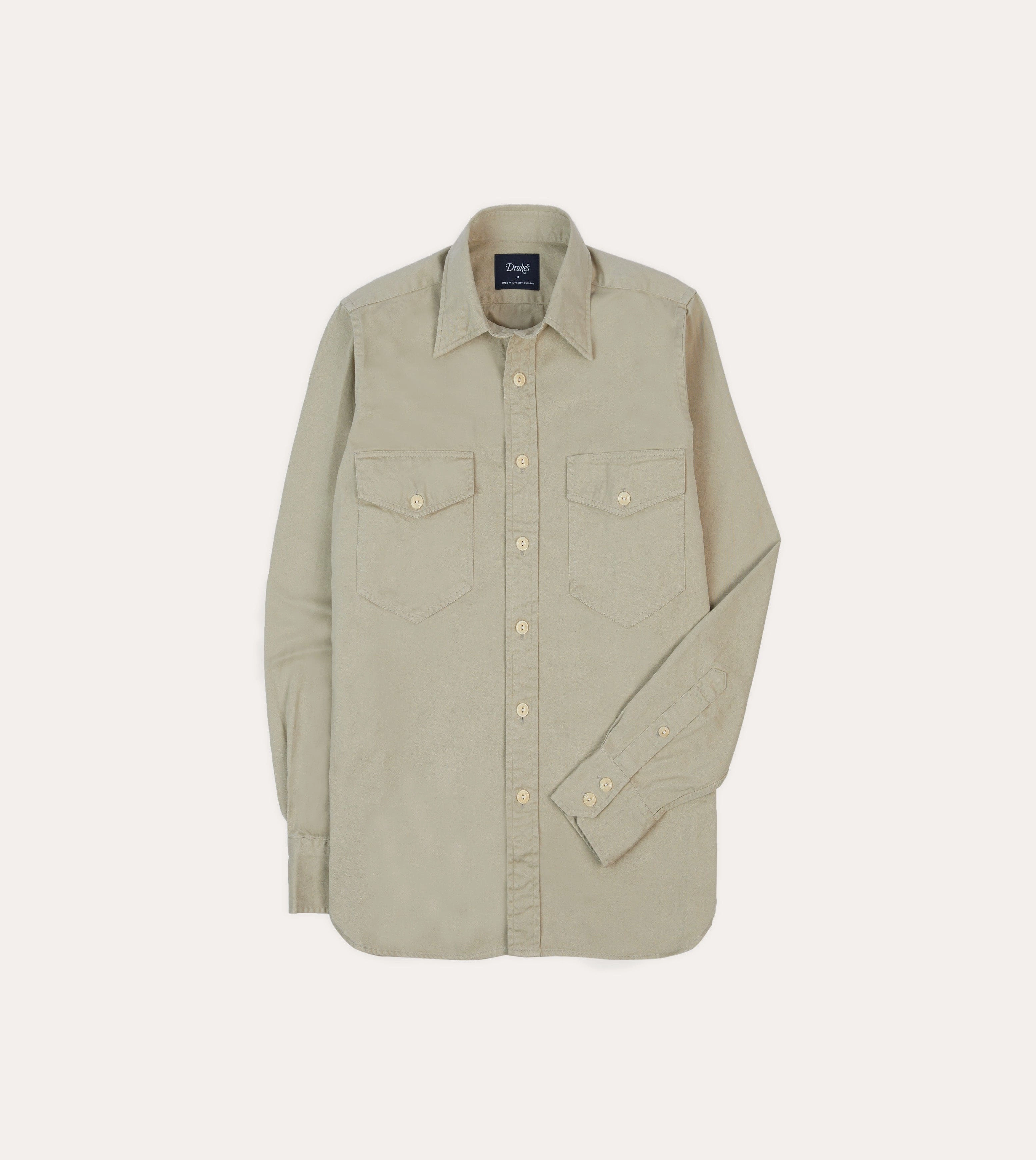 Team Building Stone Cotton Long Point Collar Work Shirt