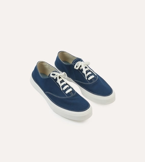 Efficient Comfort gravel shoes Wakouwa by Anatomica Navy Cotton Canvas Oxford Trainers