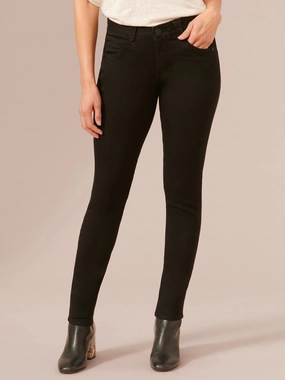 Stretch Black Denim "Ab"solution? Petite Jegging Bootcut style Weekend Warrior Luxury Athlete Fit