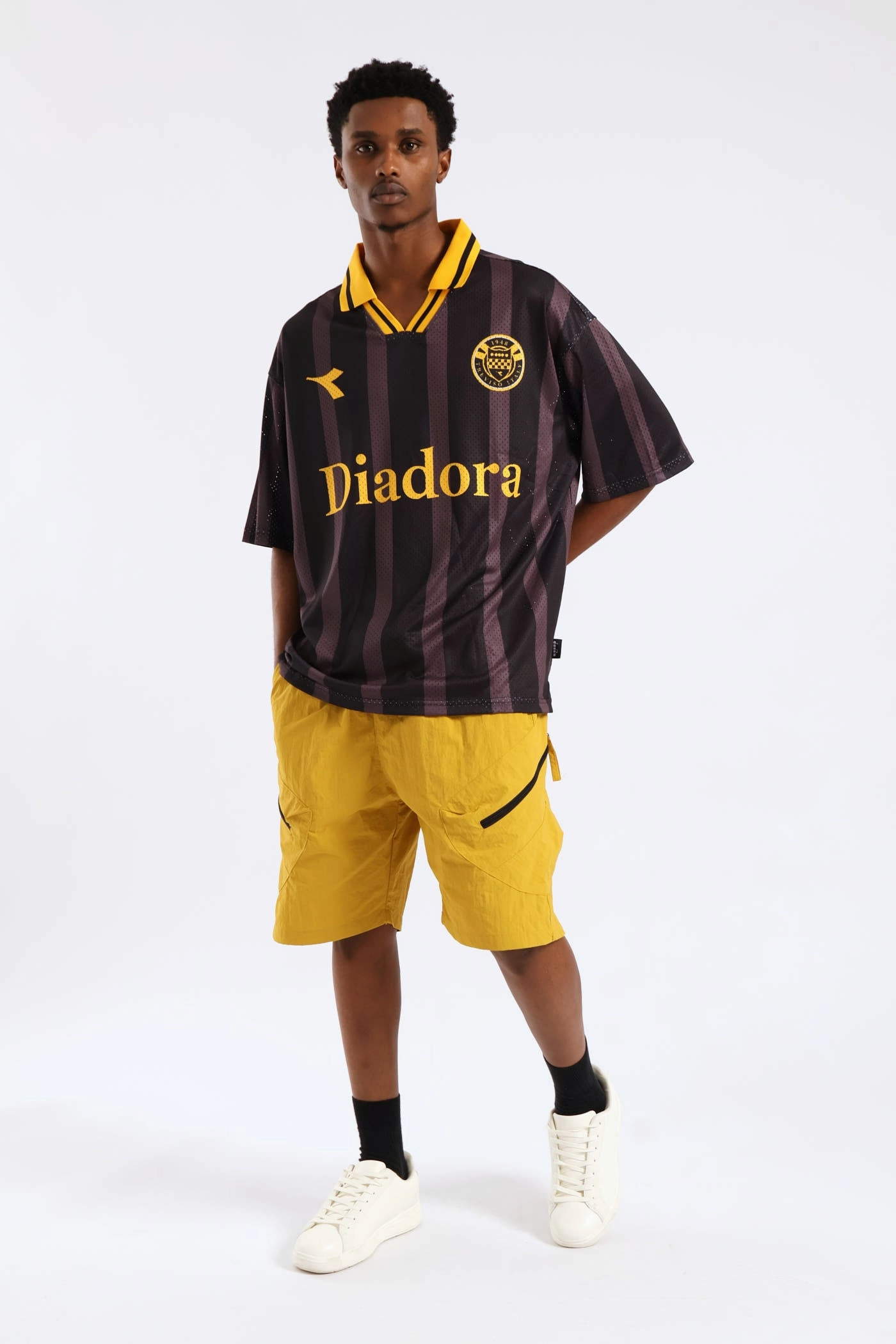 Stretch Design Vanguard Shorts - Golden Yellow Solid Color WrinkleFreeFabric