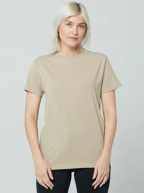 Wide Shoulder Cut Unisex T-Shirt - Oatmeal
