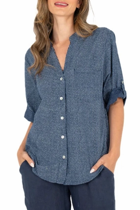 Custom Fit STRIPE SHIRT - 21-10962W