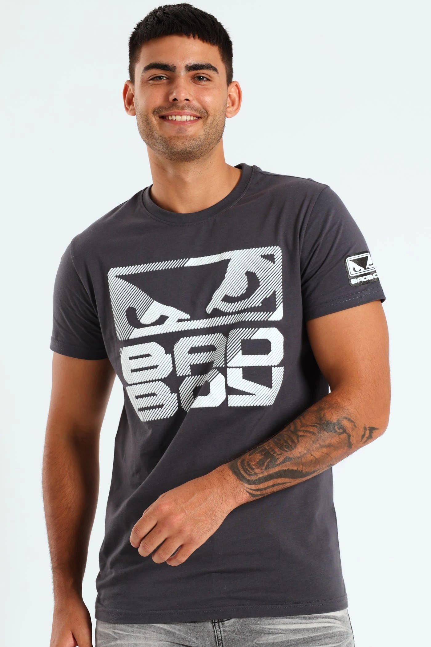Skin Deep Tee - Charcoal family gathering Relaxed Design