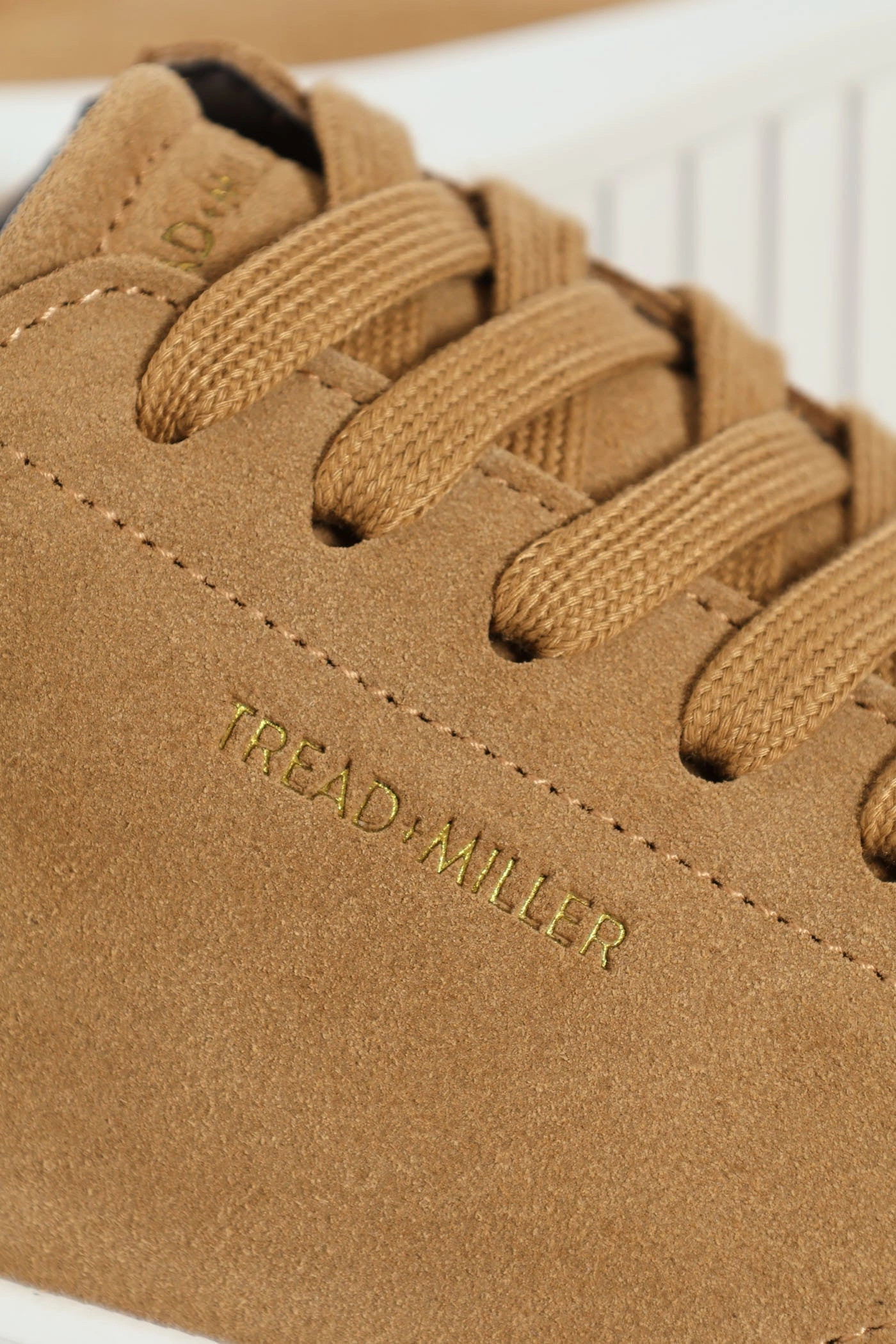 Leather Suede Court Sneaker - Stone