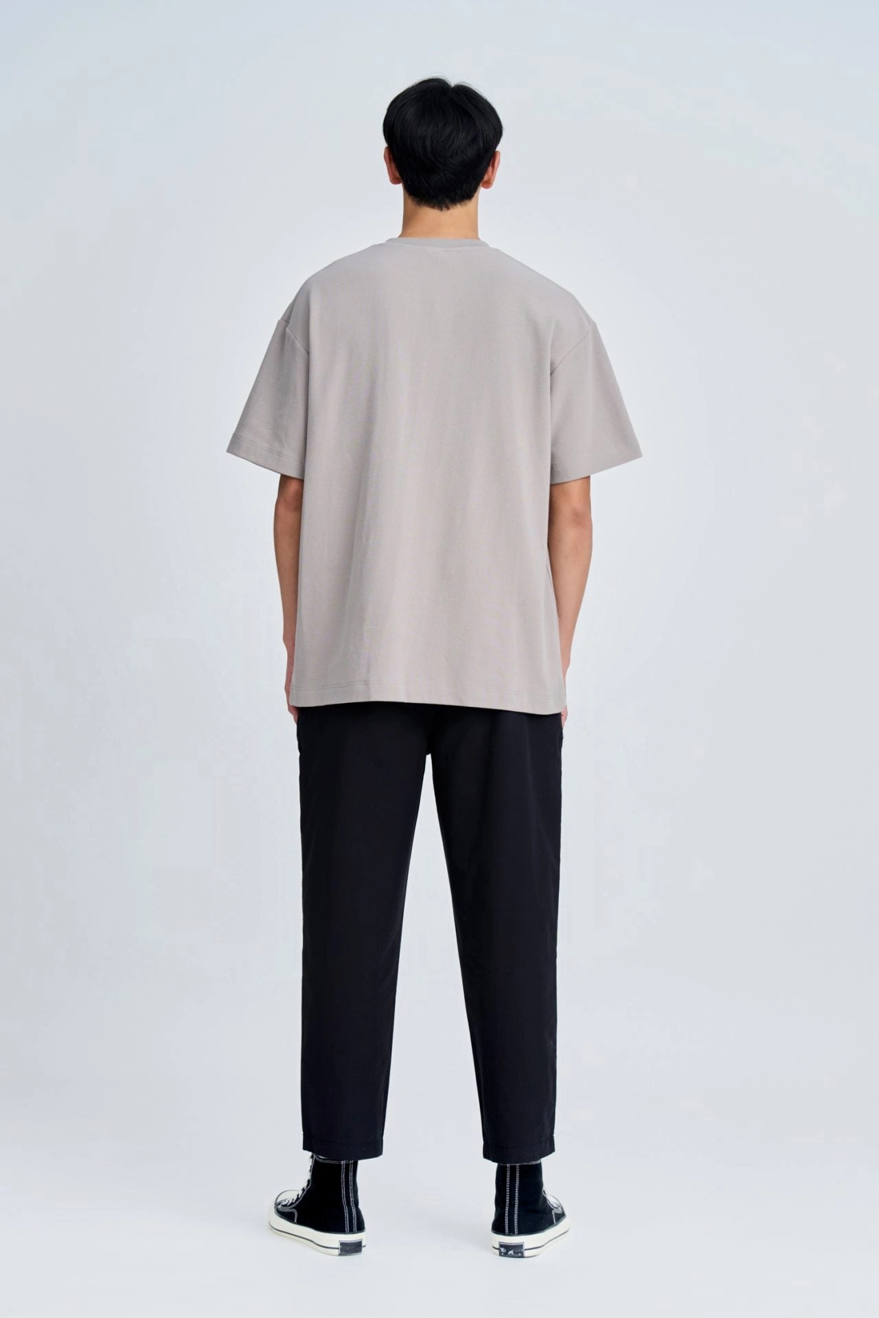 QuickDry (C) Oversized Waffle Jersey Tee - Taupe [AT]