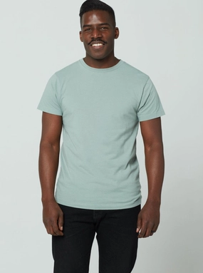 Men's Unisex T-Shirt - Sage Heat Regulating Fabric DoubleLayeredCollar