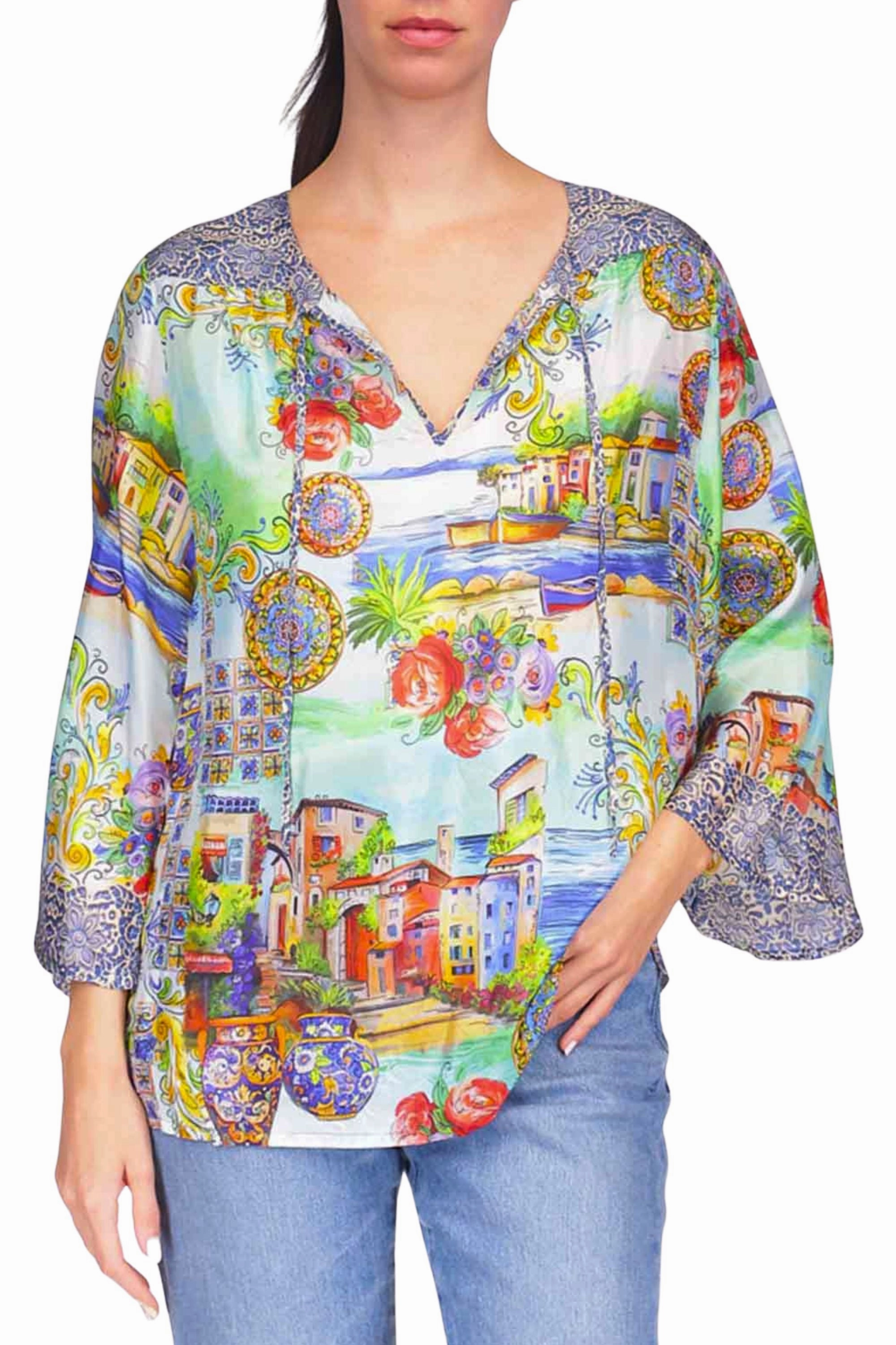 Flexible Layer System LEPIN FLOWY BLOUSE - C18225-5