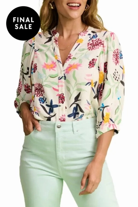 GARDEN BLOOM BLOUSE - SP7242 Articulated Elbows Abrasion Resistant Fabric