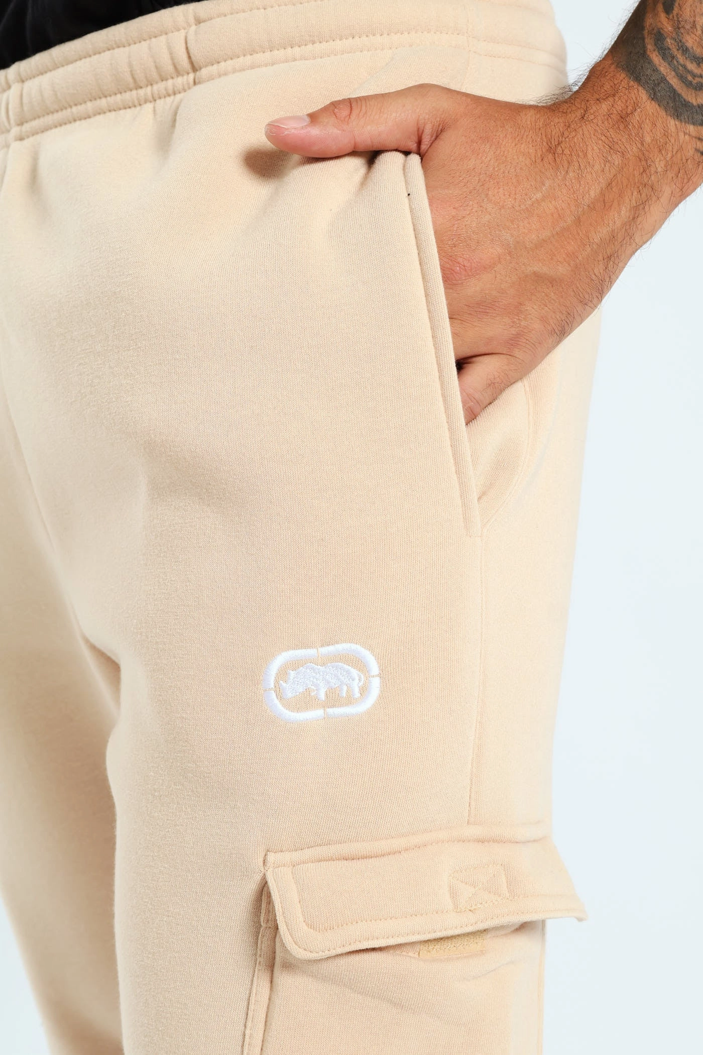 Fleece Cargo Jogger - Stone Perfectly Relaxed