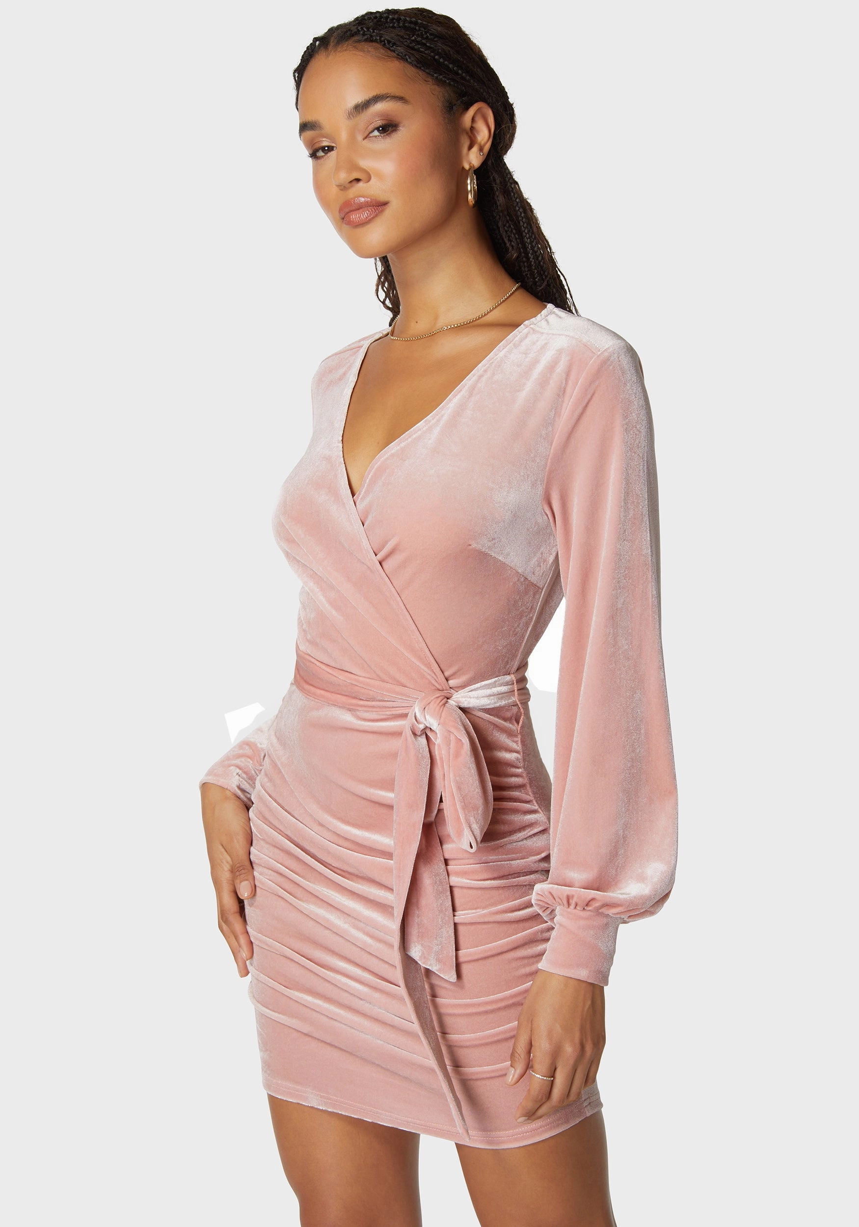 Timeless Trend Velvet Utility Mini Dress