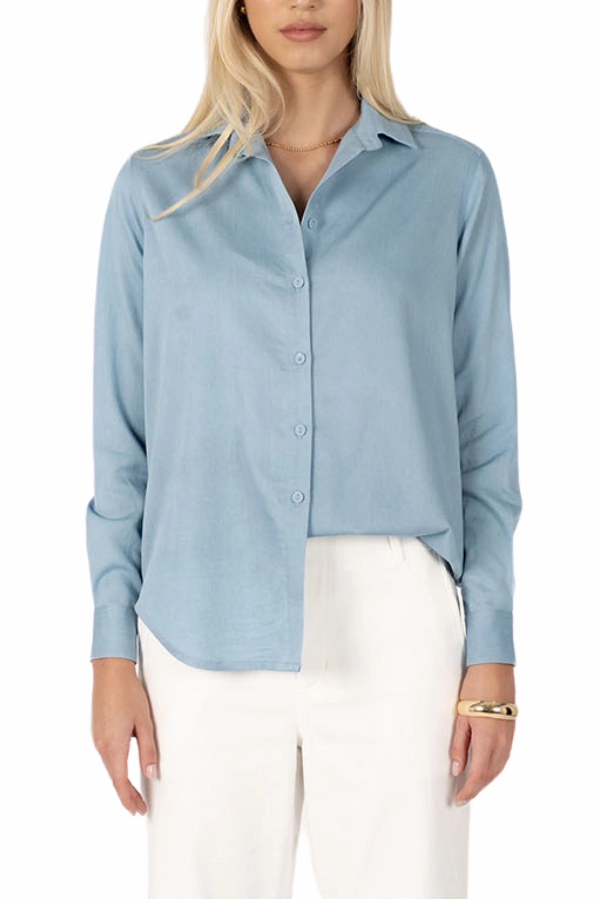 THE CHAMBRAY SHIRT - HW25114 Smooth Texture