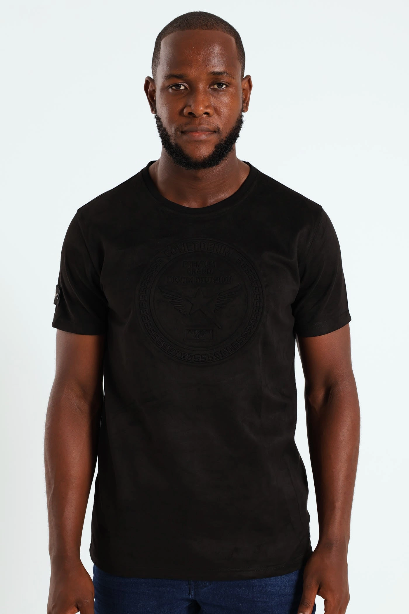 The Legit Tee - Black suitable for all genders Garment Dyed Finish