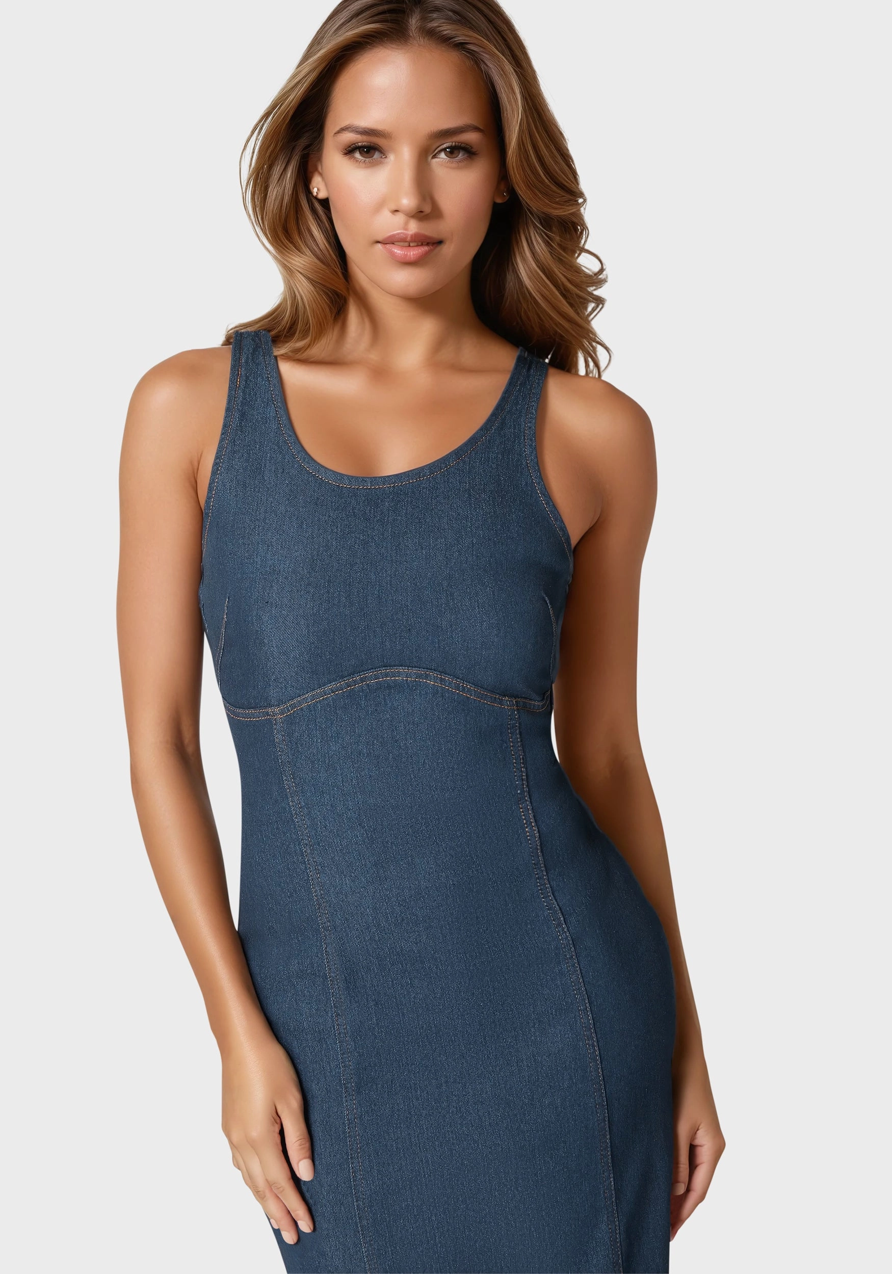 Pure Tone Bright-Hue The Slim Dress