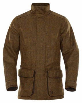Harkila Stornoway 2.0 Tweed Shooting Jacket Weatherproof Zipper Modern Minimal
