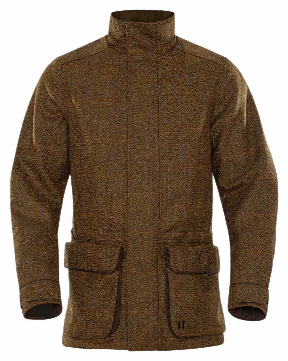 Harkila Stornoway 2.0 Tweed Shooting Jacket Weatherproof Zipper Modern Minimal