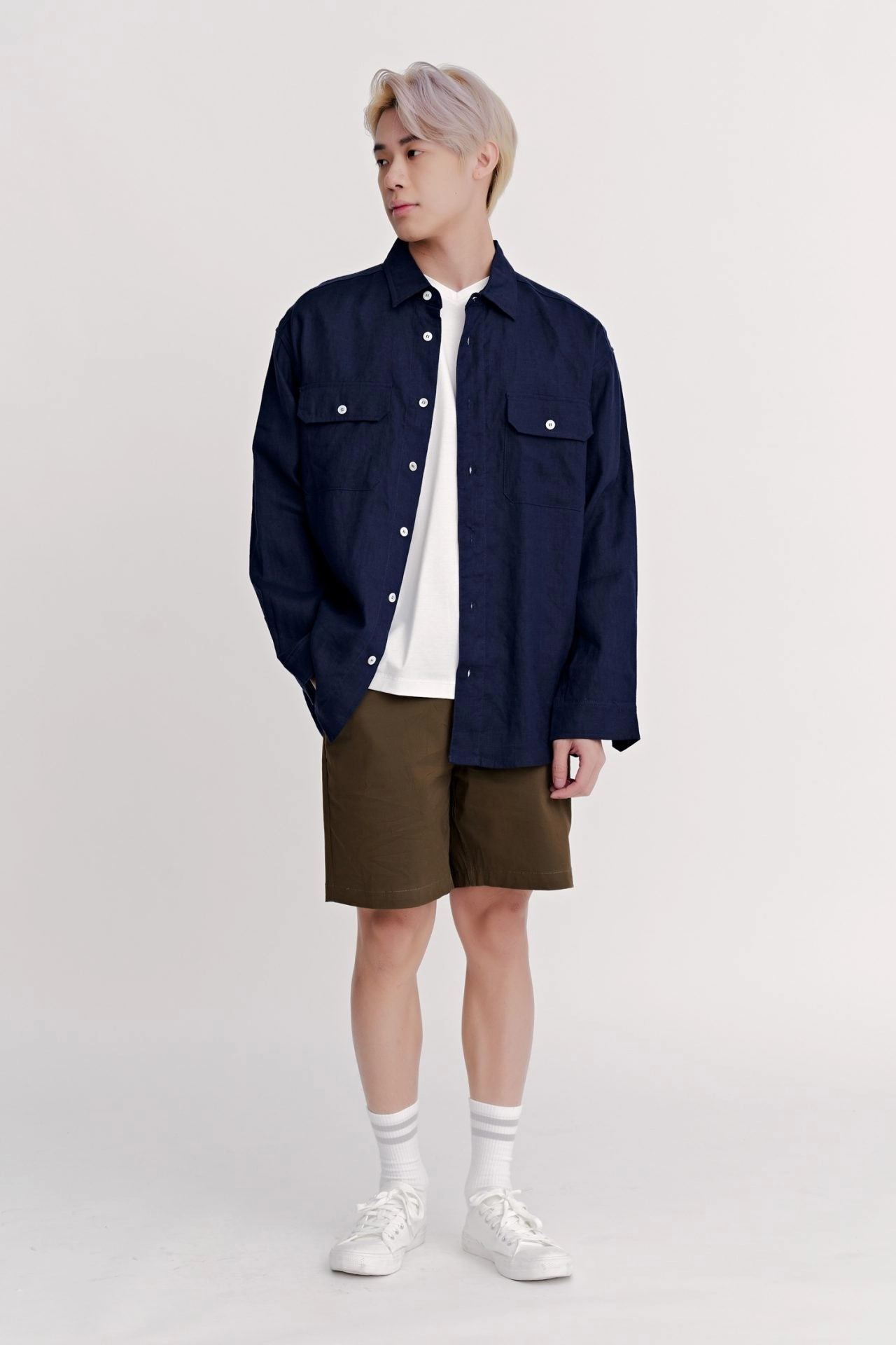 Ultrasoft Inner Lining (A) Classic Regular-Fit V-Neck Tee