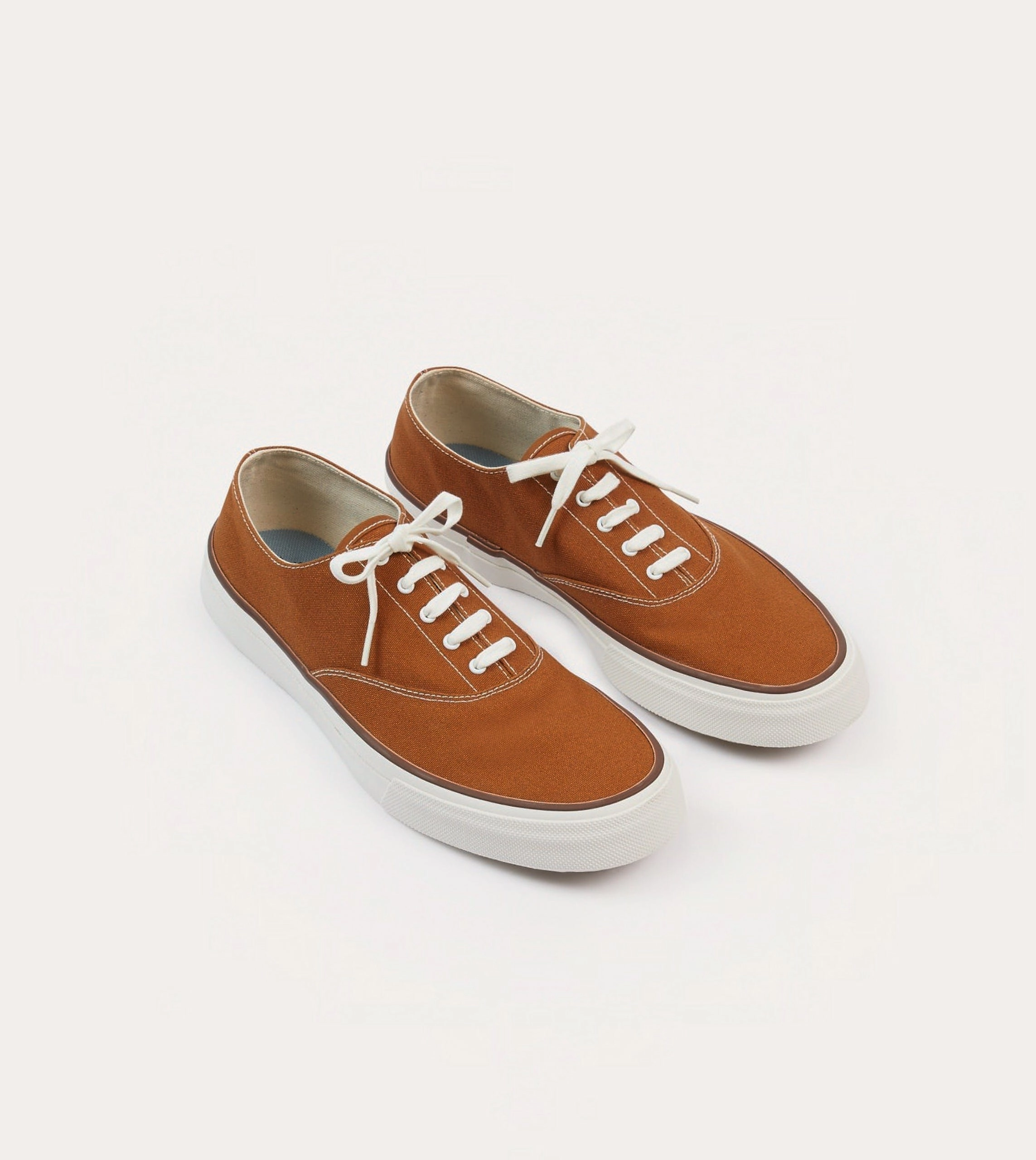 Wakouwa by Anatomica Brown Cotton Canvas Oxford Trainers heavy - duty shoes