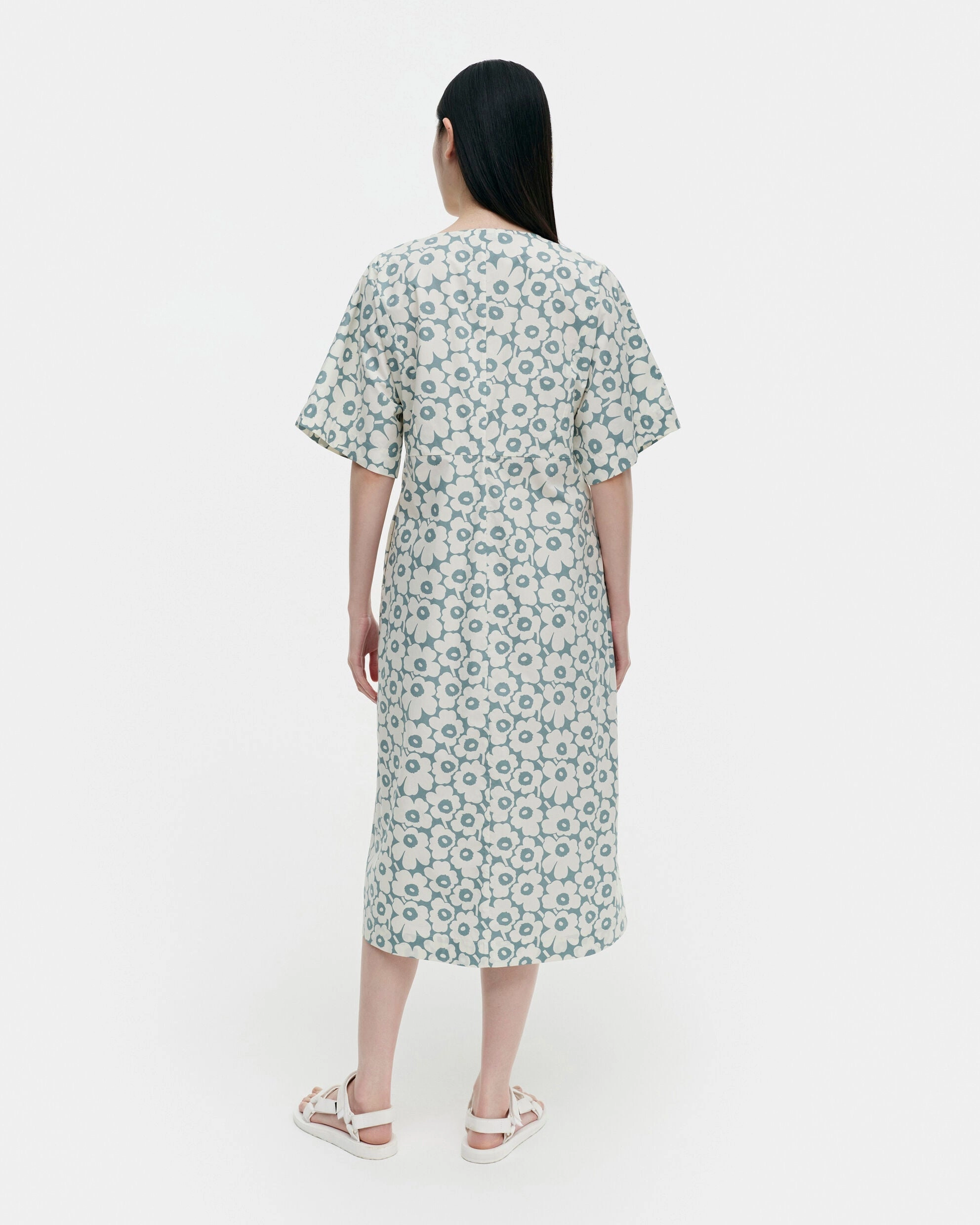 Weekend Favorite Asia Unikko Gravyyri Cotton Poplin Short Sleeve Dress