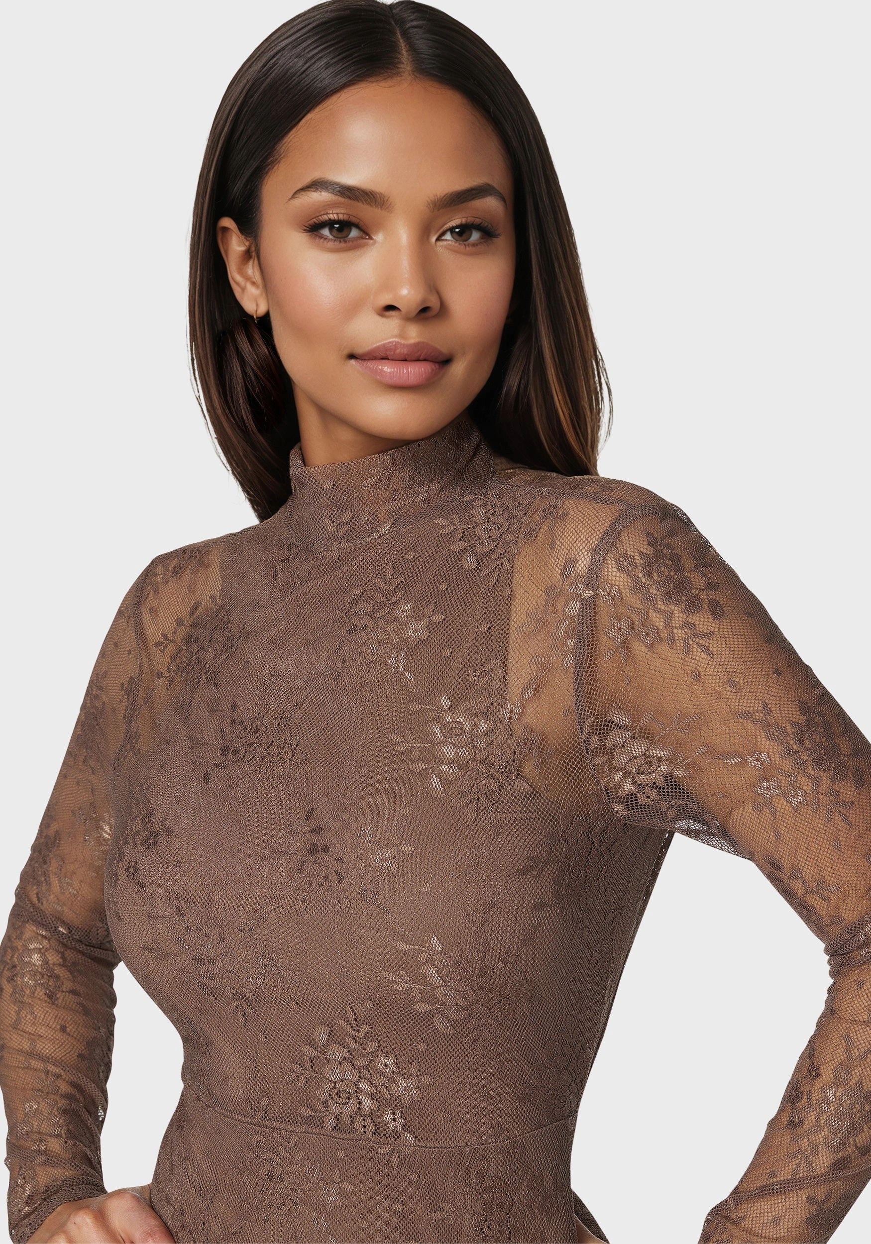 Illusion Lace Maxi Dress Everyday Look