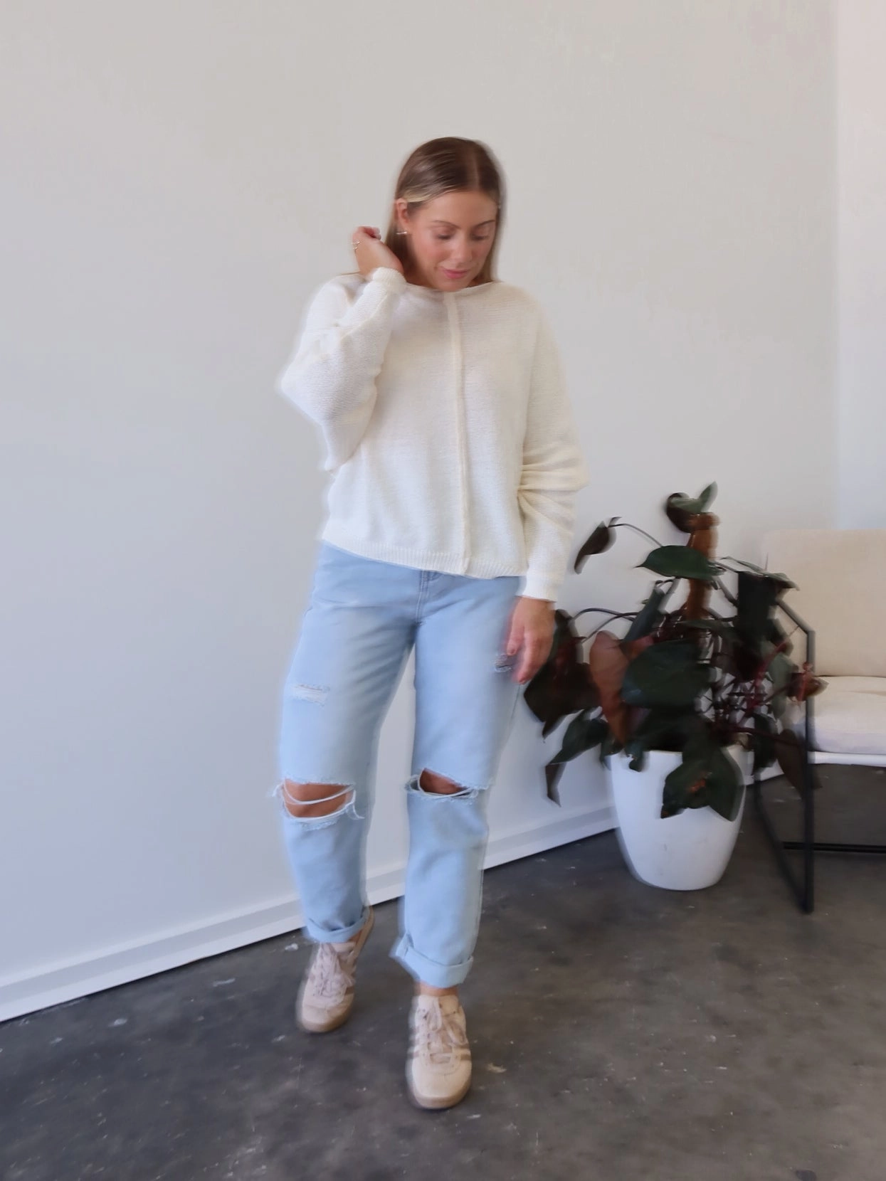 Evening Stroll Comfy Haydon Jeans - Light Blue